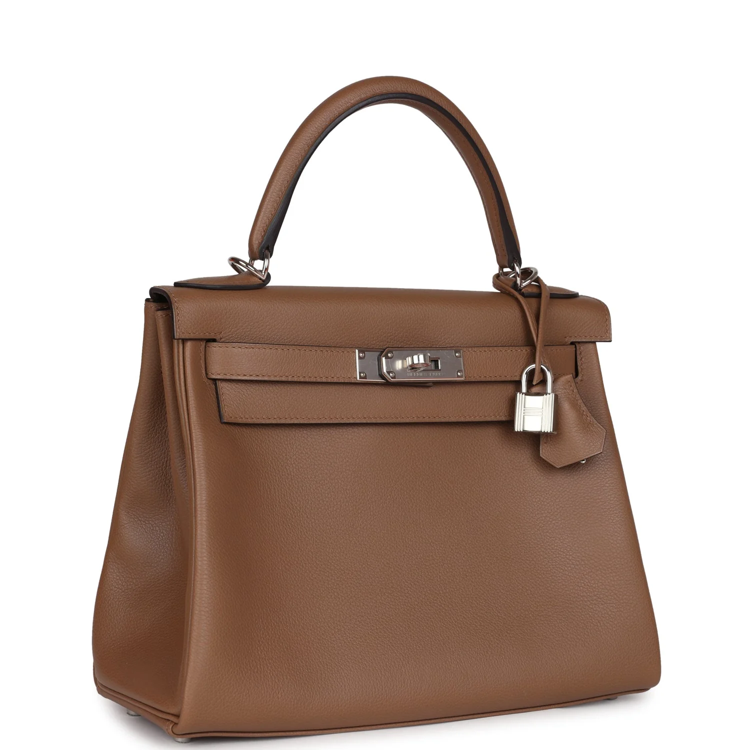 Hermes Kelly Retourne  Alezan Evercolor Palladium Hardware