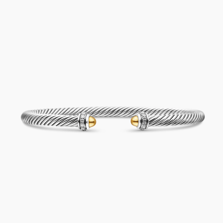 [TOP] DAVID YURMAN Bracelet 4 mm - Sliver - 711 Luxury