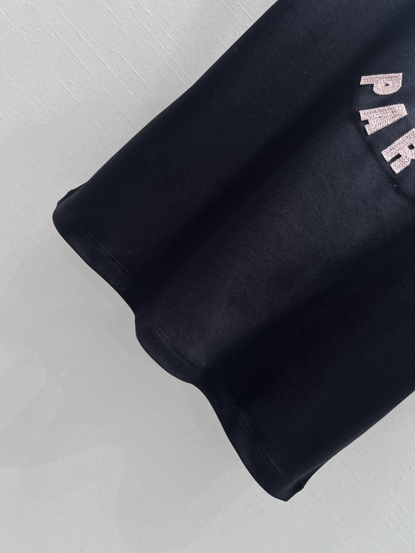 [TOP] CELINE Color Block Collar T-Shirt - Black