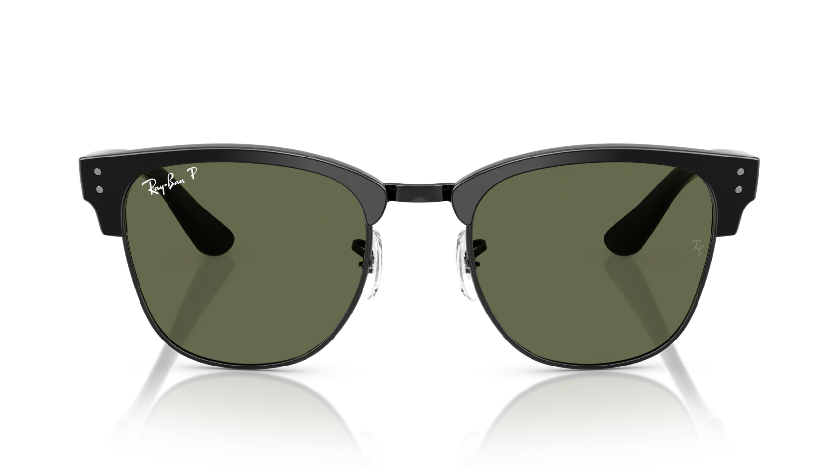 Clubmaster Reverse - Black on Black | Polar Dark Green - 54mm