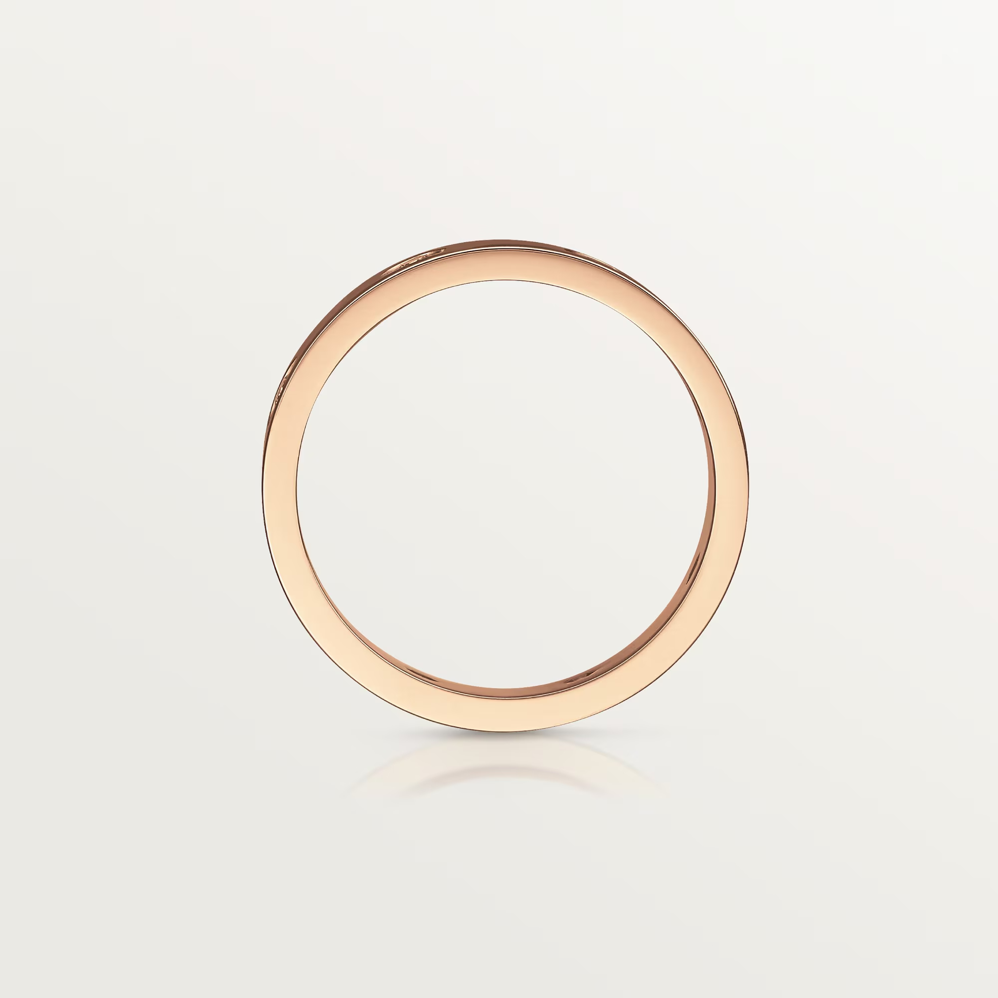Carty Love Petite Lock Ring, Rose Gold, 8 Moissanite