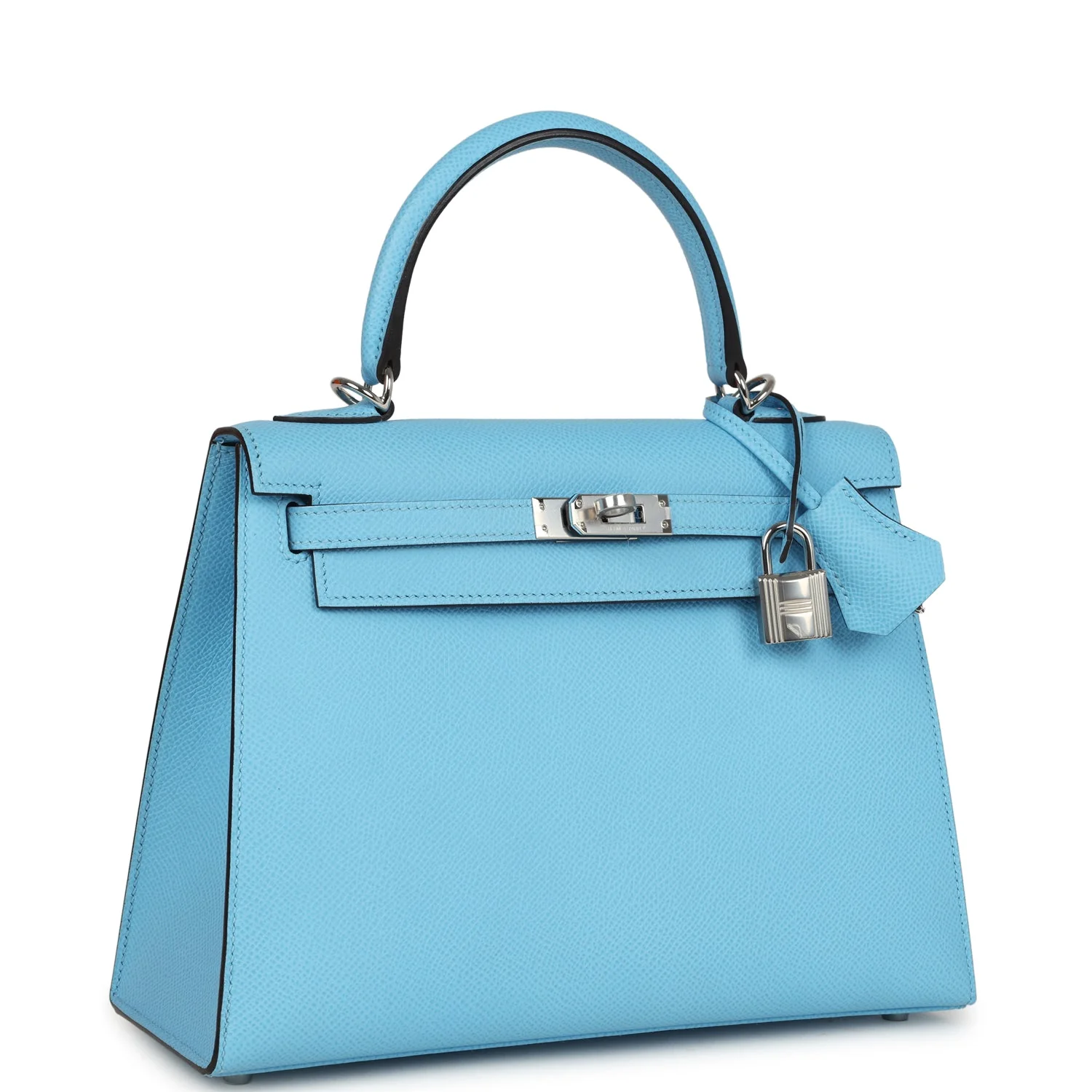 Hermes Kelly Sellier  Celeste Epsom Palladium Hardware