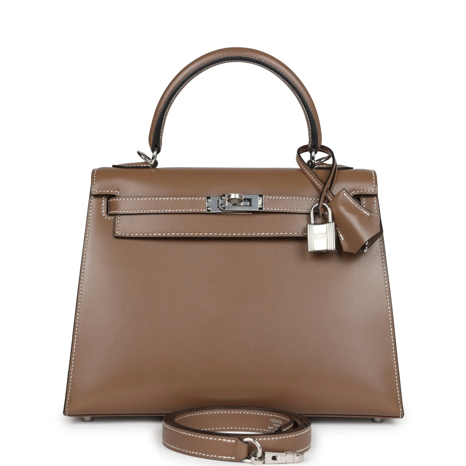 Hermes Kelly Sellier  Etoupe Tadelakt Palladium Hardware