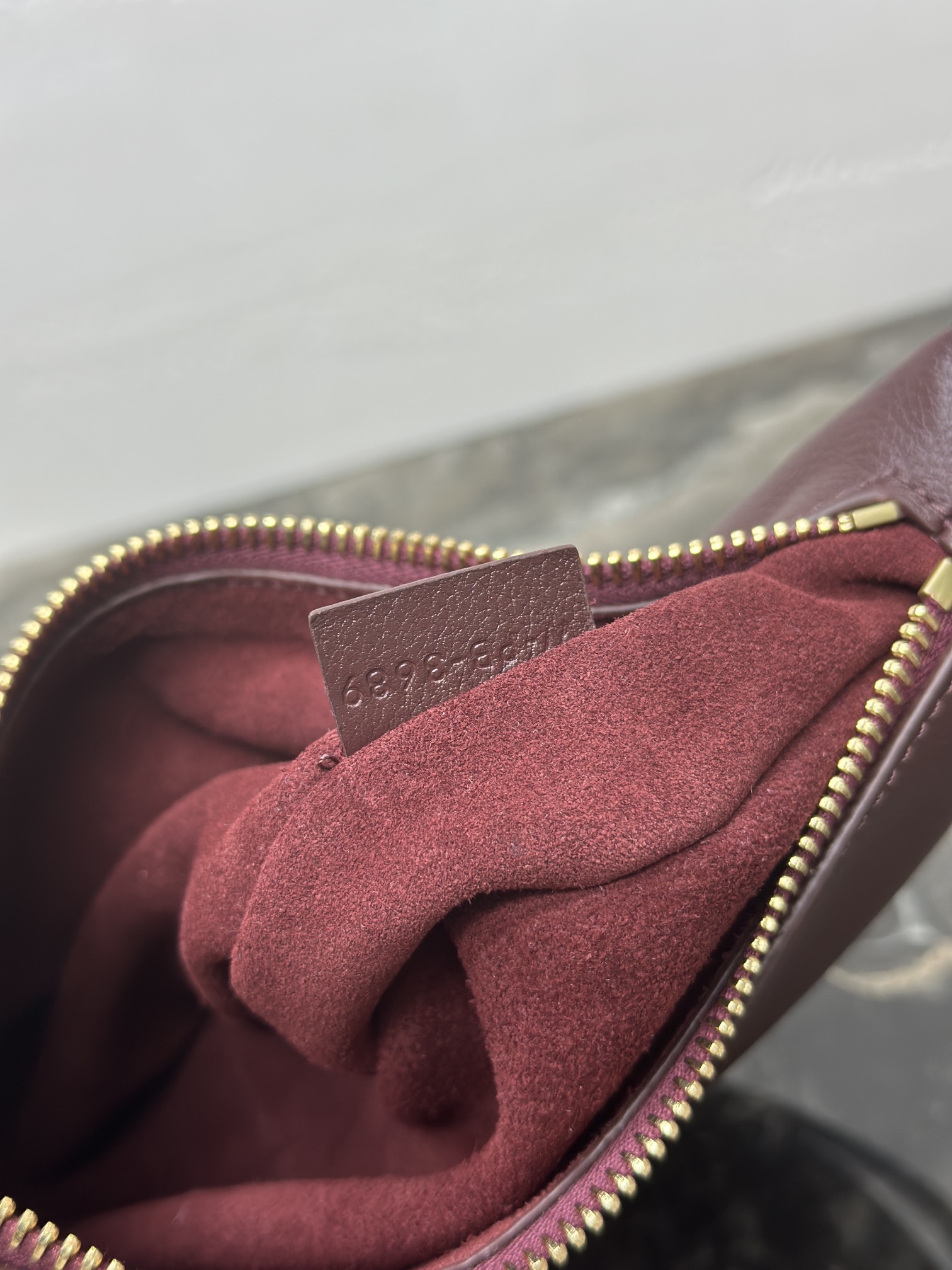 [TOP] CELINE Teen Lulu Bag Calfskin 21x24x5cm - Dark Red