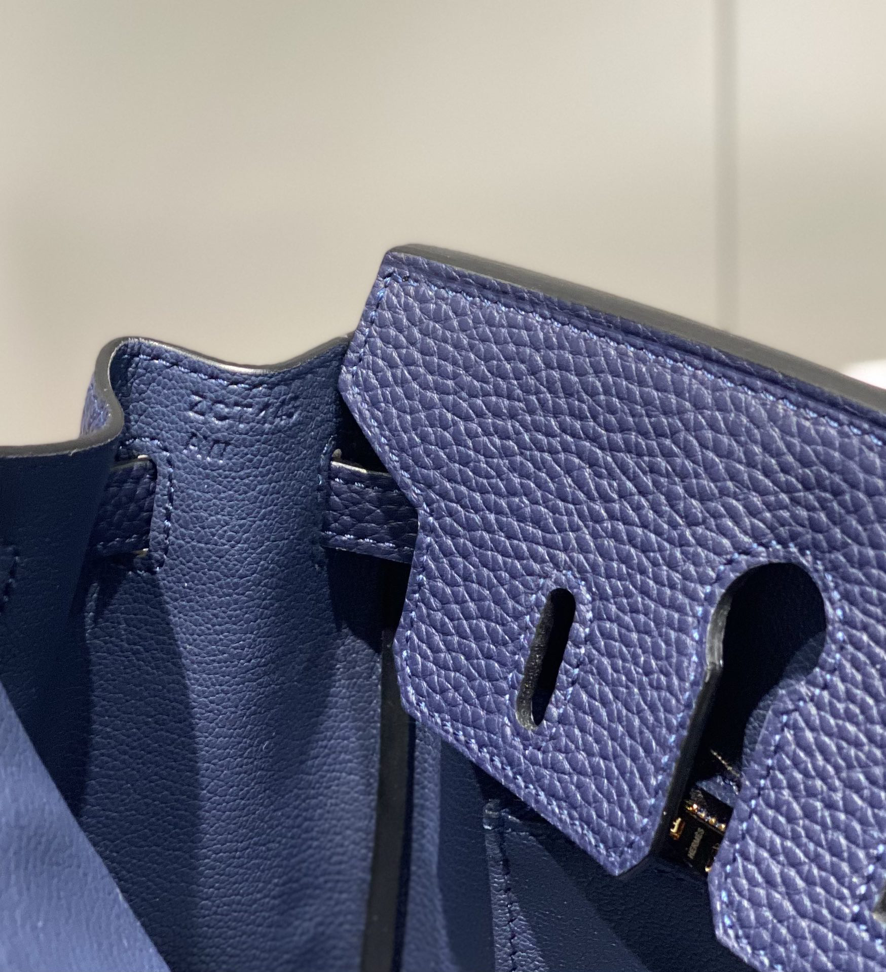 [TOP] HERMES Birkin Togo Leather 25cm - Bleu Indigo & GHW