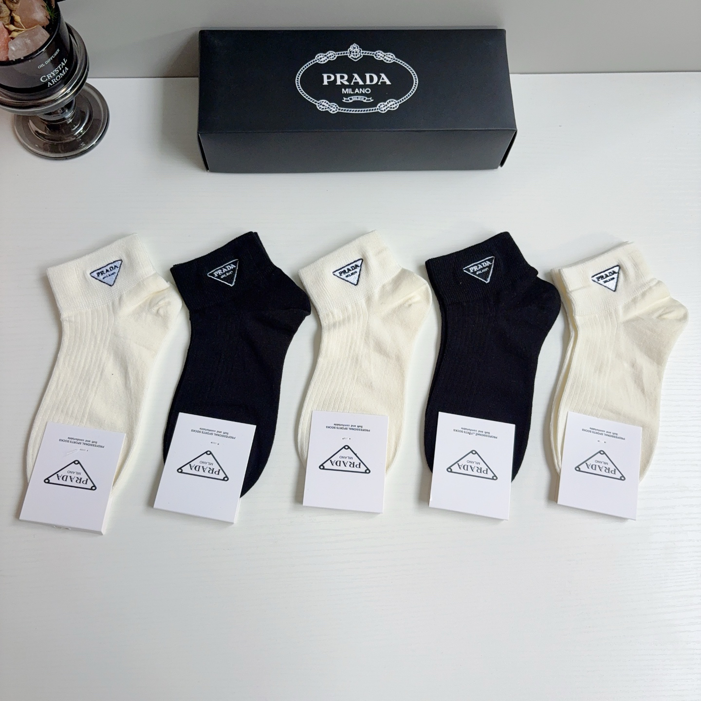 [TOP] PRADA Socks - 5 Pieces as a Set - 711 Luxury