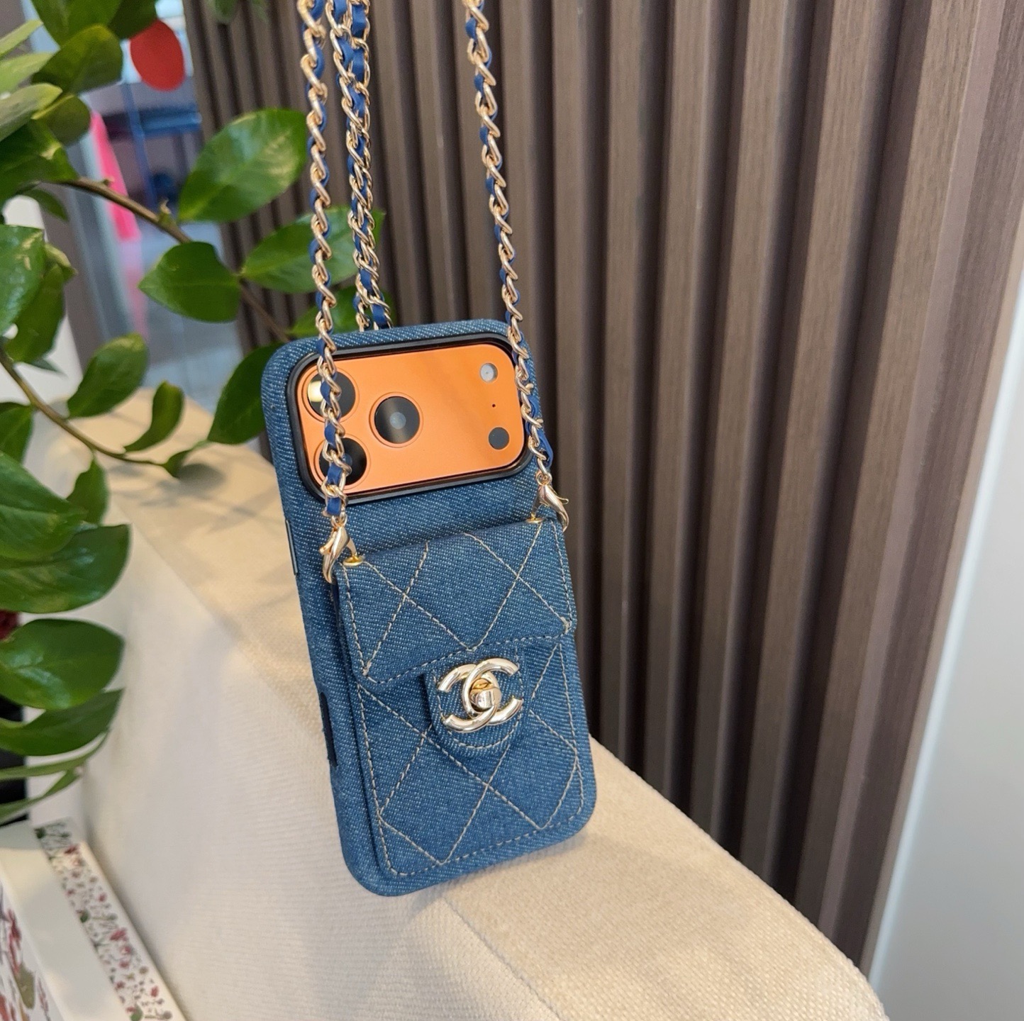 [TOP] CHANEL Phone Case - Blue - 711 Luxury