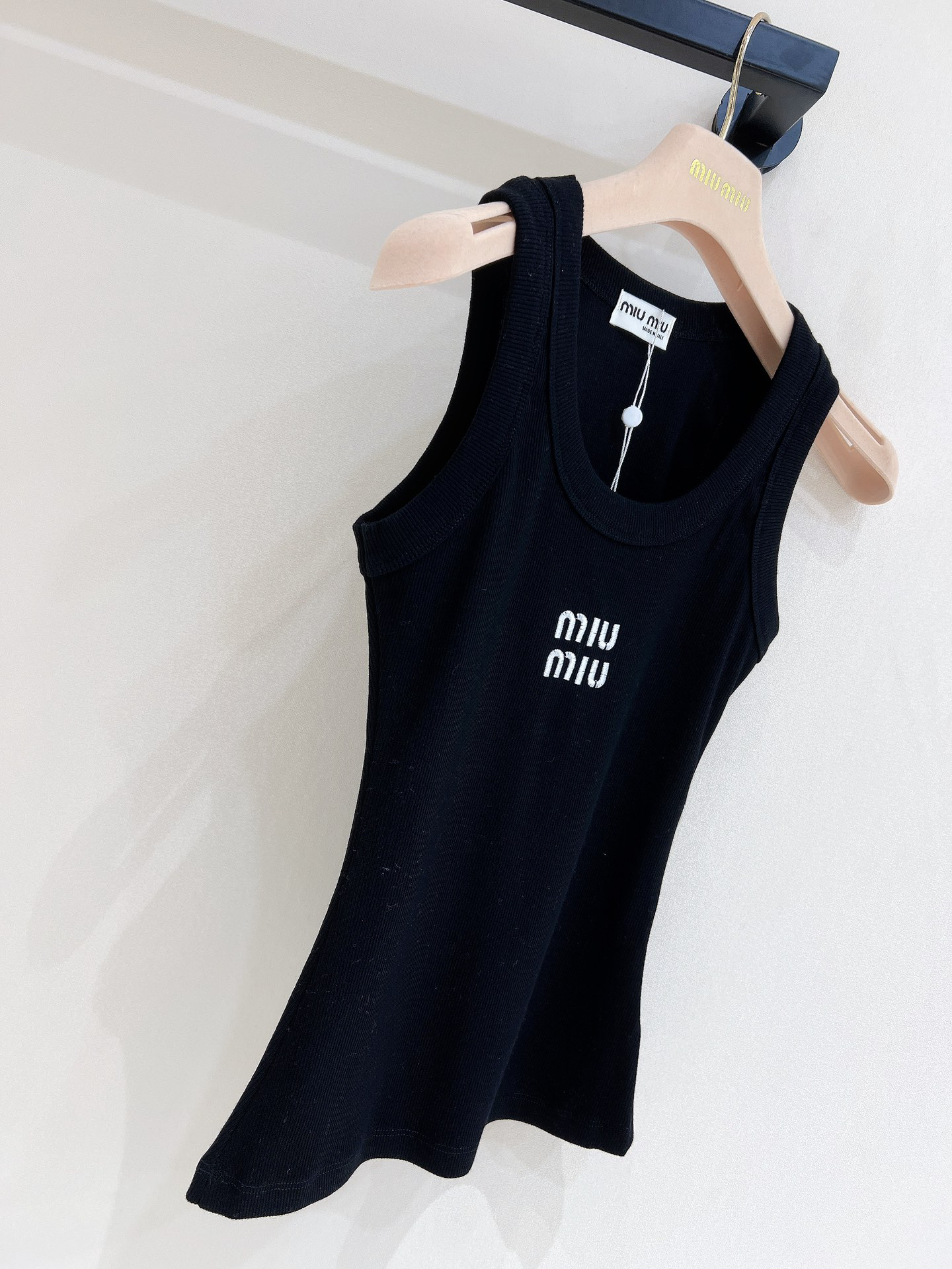 [TOP] Miu Miu Inner Tank Top - Black White
