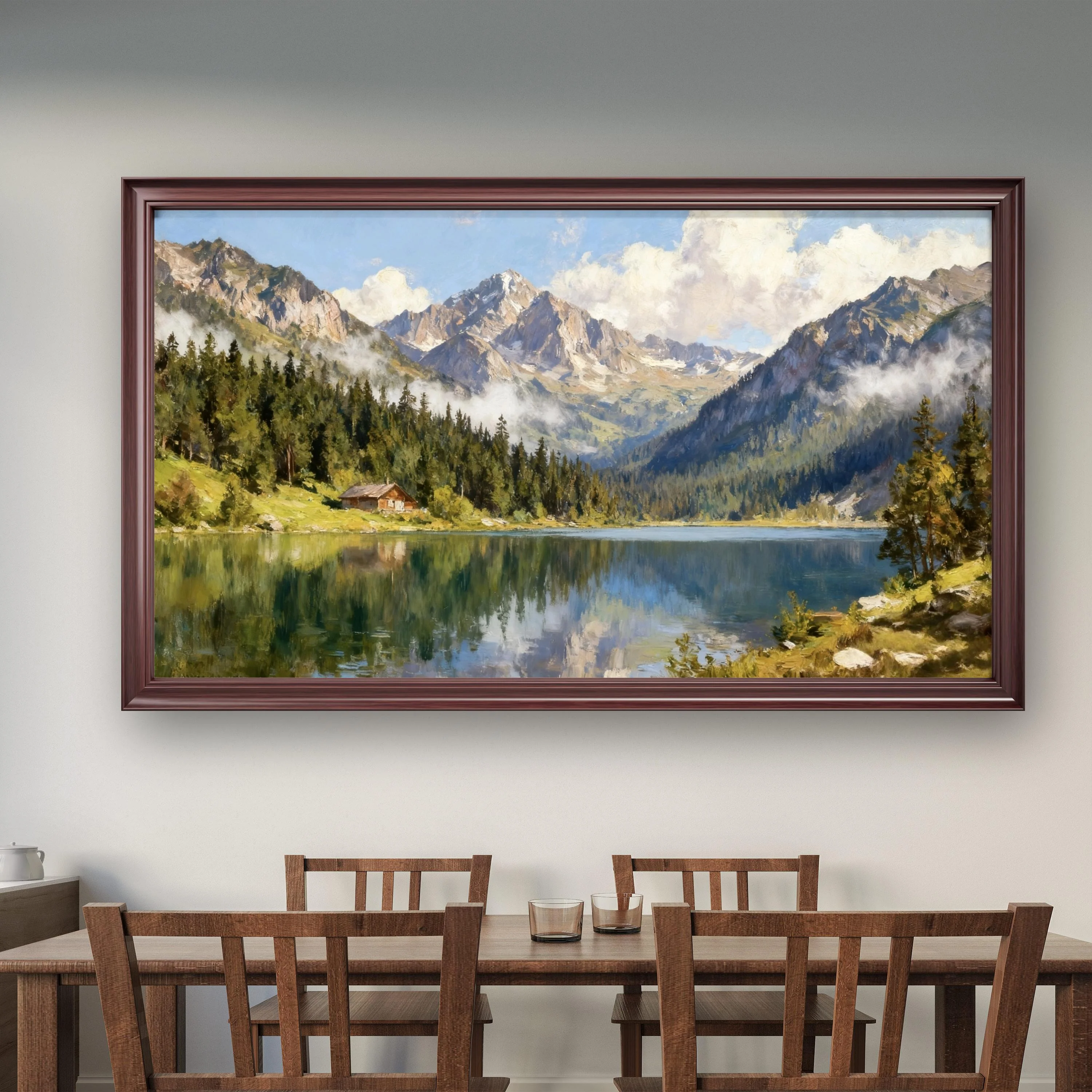 Ink Wash Mountains and Rivers