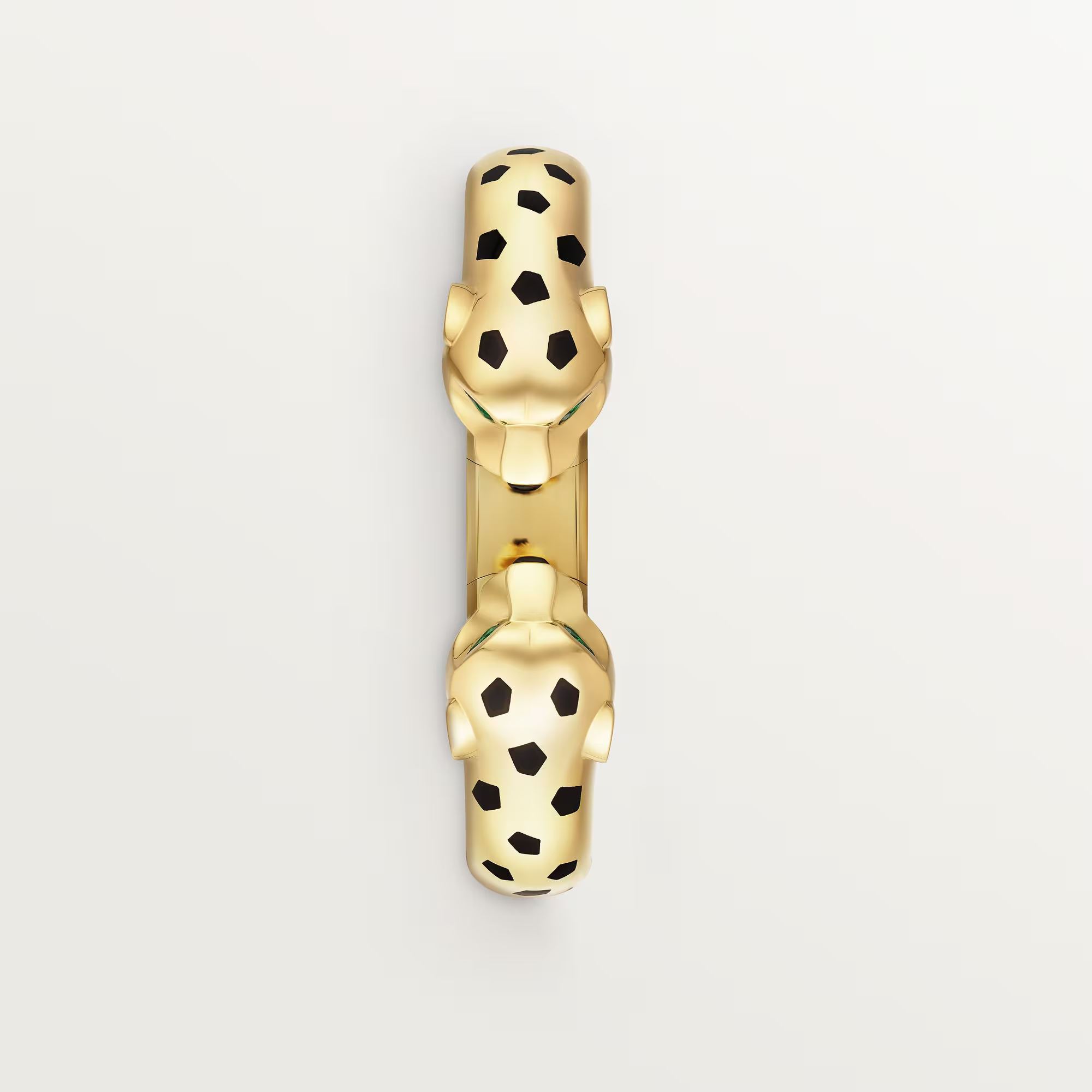 Carty Panther Motif Bracelet, Yellow Gold, Double Head,Medium Model