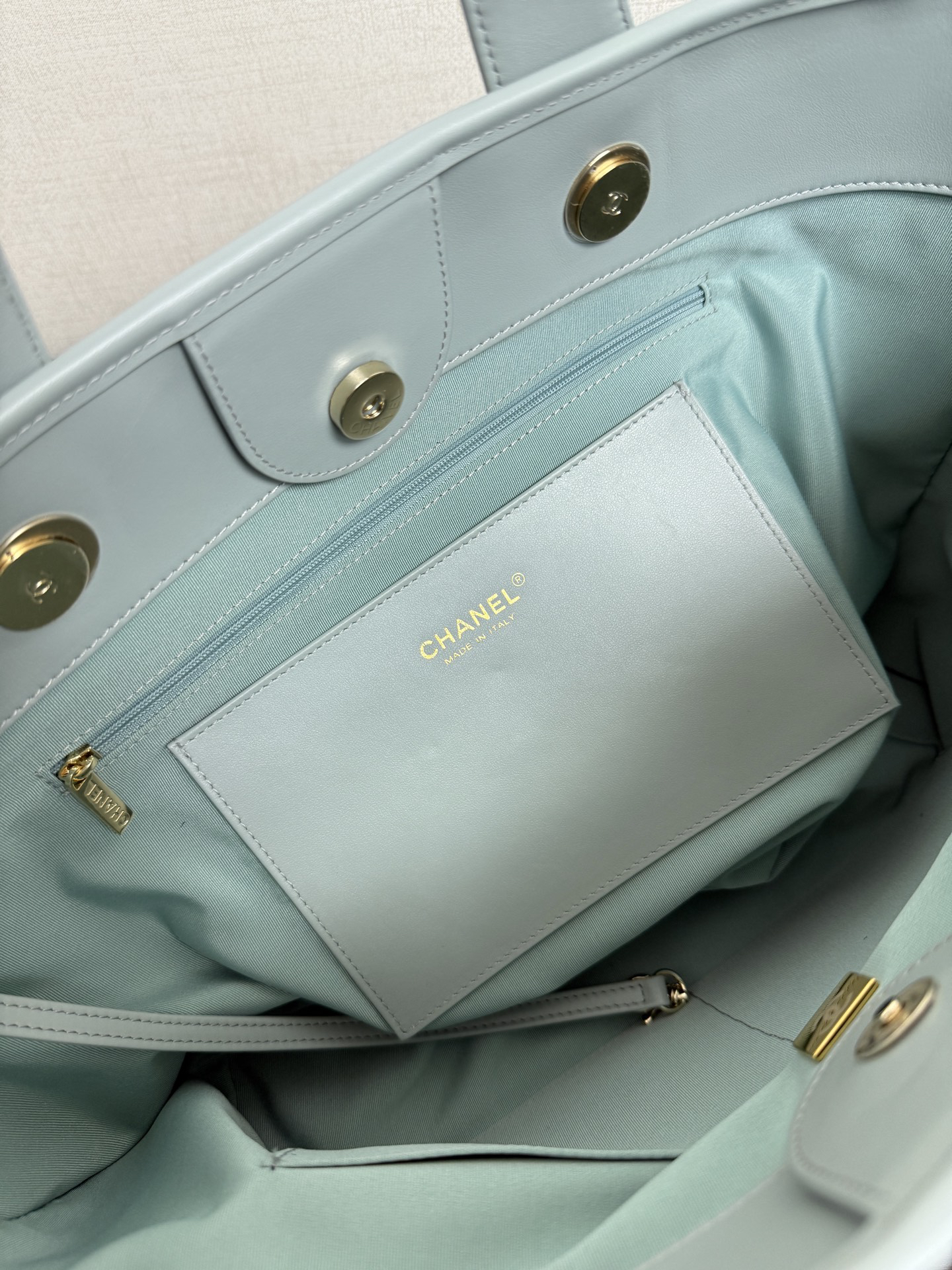 [TOP] CHANEL Beach Shopping Bag 46x25x13cm - Green