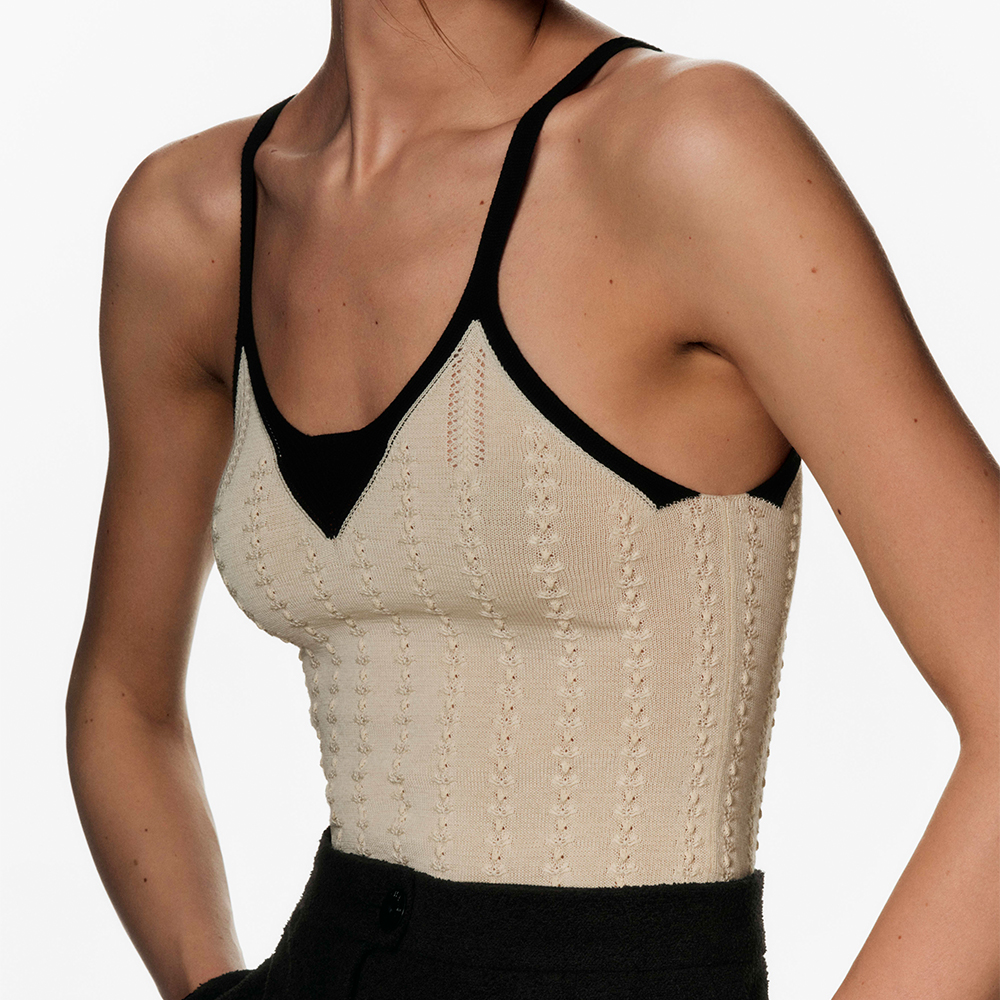 Chanel Clothing Chanel Top-Quality Version Pointy Knitted Camisole Vest #378812 | Nigo Office