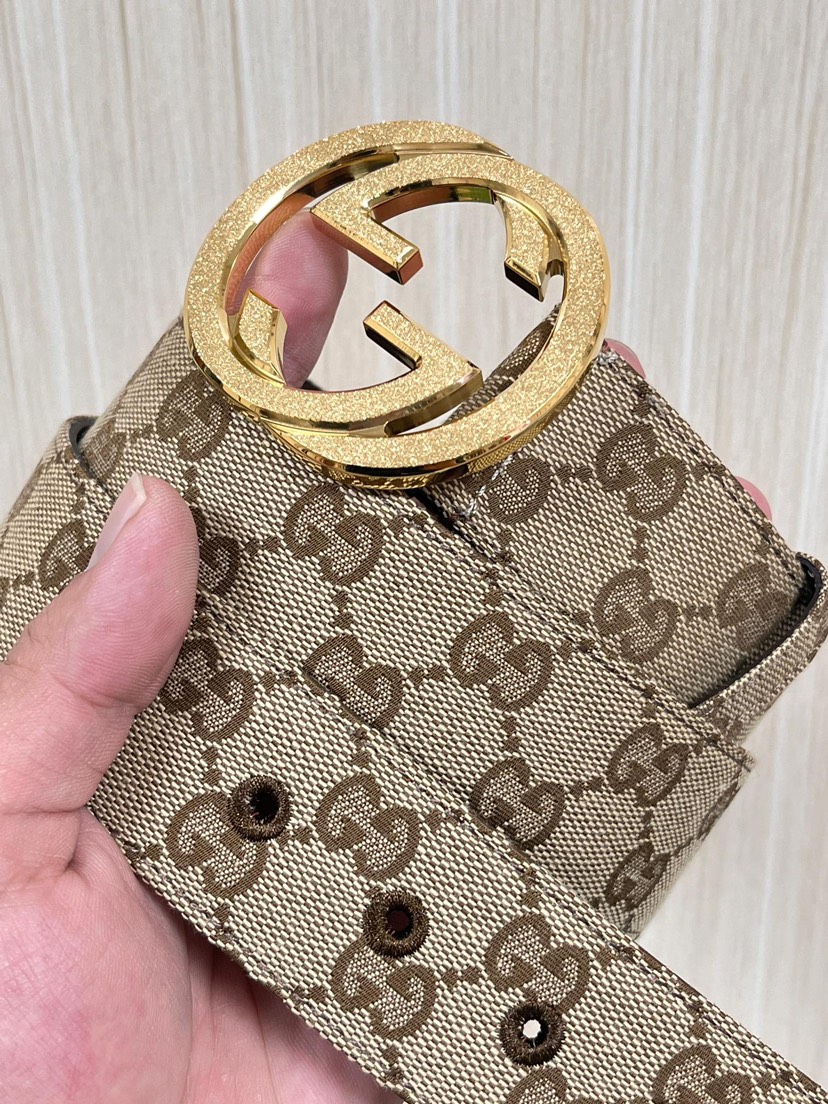 [TOP] GUCCI GG Belt Camvas - Apricot - 711 Luxury