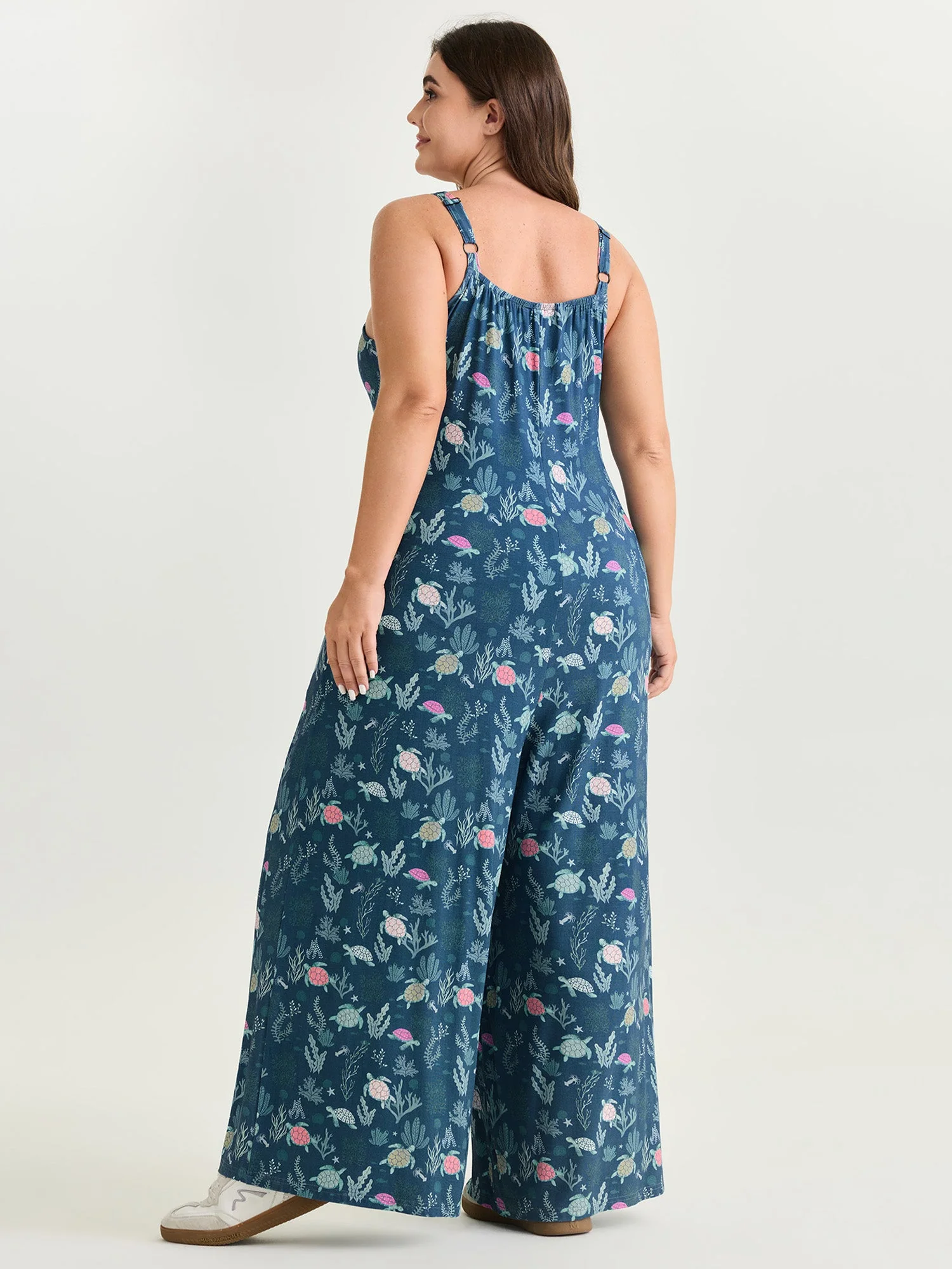 Supersoft Turtle Print Lounge Jumpsuit