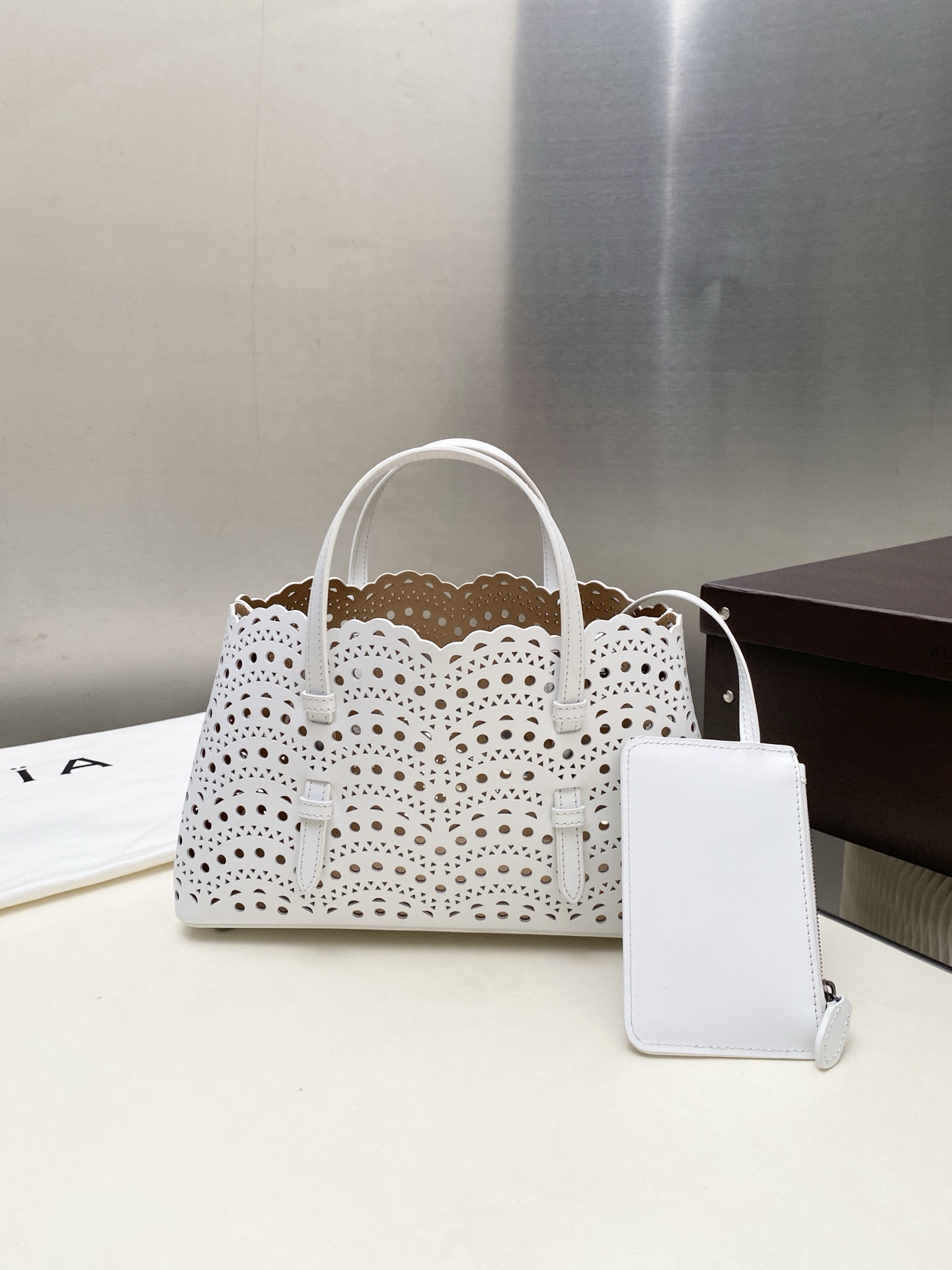 [TOP] ALAIA LE MINA 28 Bag 28*10*16 cm - White - 711 Luxury