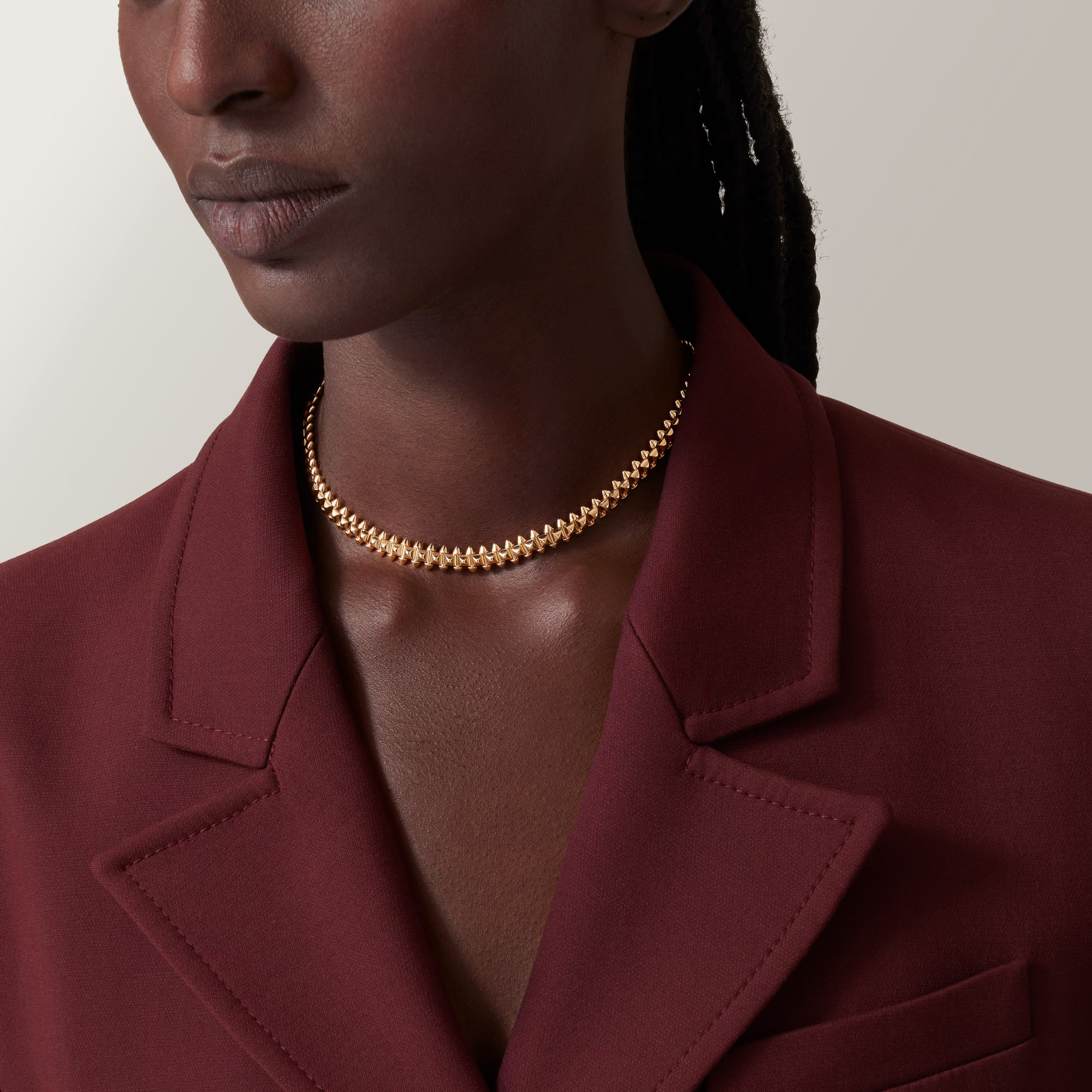 Carty Bullet Necklace, Yellow Gold, No Gemstones