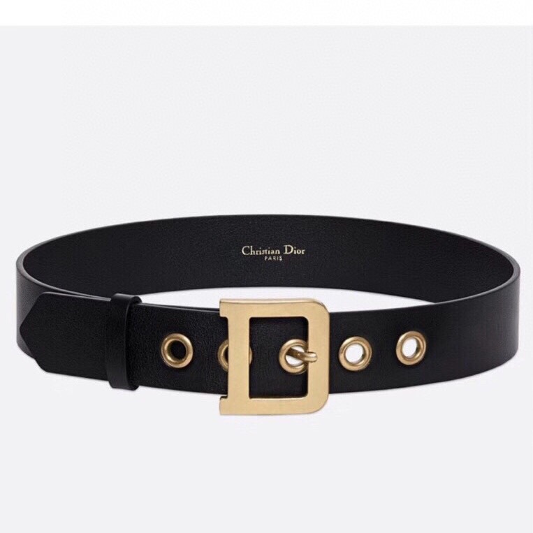 [TOP] Christian Dior Belt Cowhide 35mm - Black - 711 Luxury