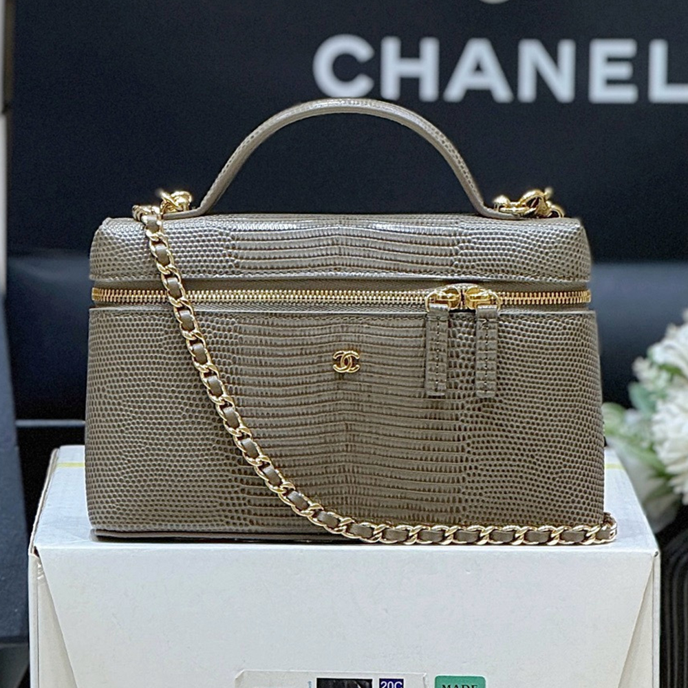 Chanel Bag Chanel Lizard Pattern LP Lunch Box Bag #388535 | Nigo Office