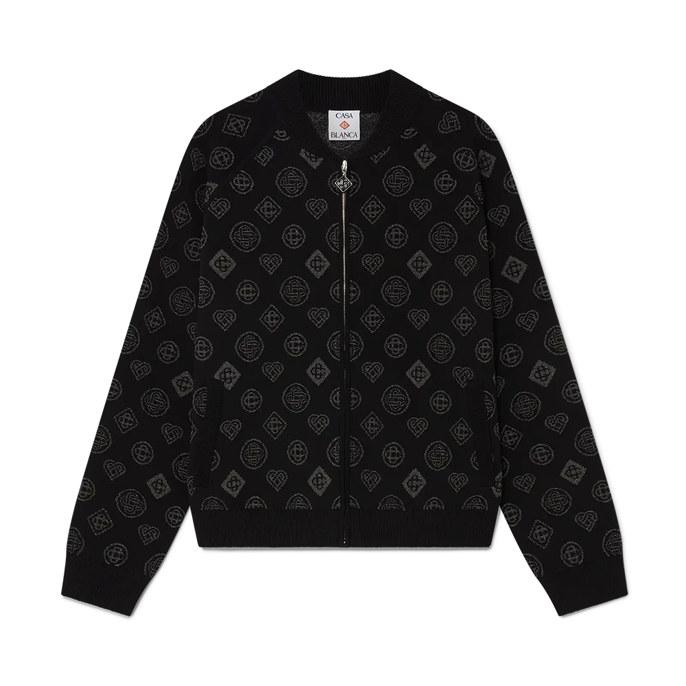 Designer Clothing Casablanca Monogram Jacquard Bomber jacket Trousers #335637 View 2 | Nigo Office