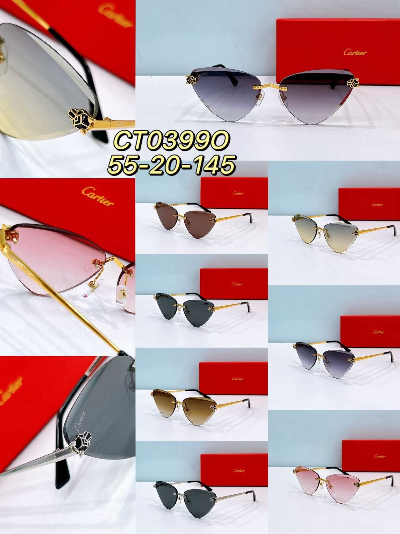 [TOP] Cartier Sunglasses - 7 Colors - 711 Luxury