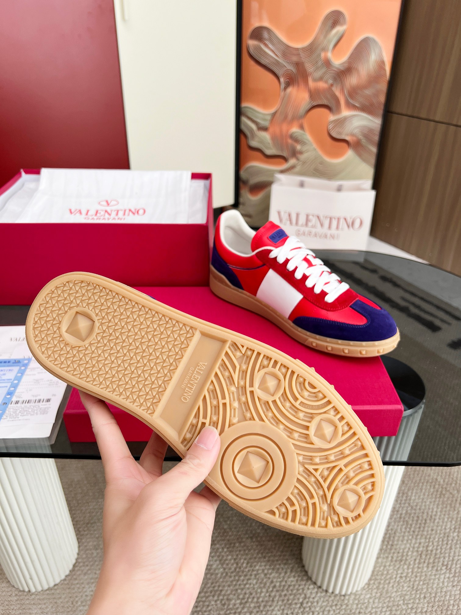 [TOP] VALENTINO Casual Shoes - Red - 711 Luxury