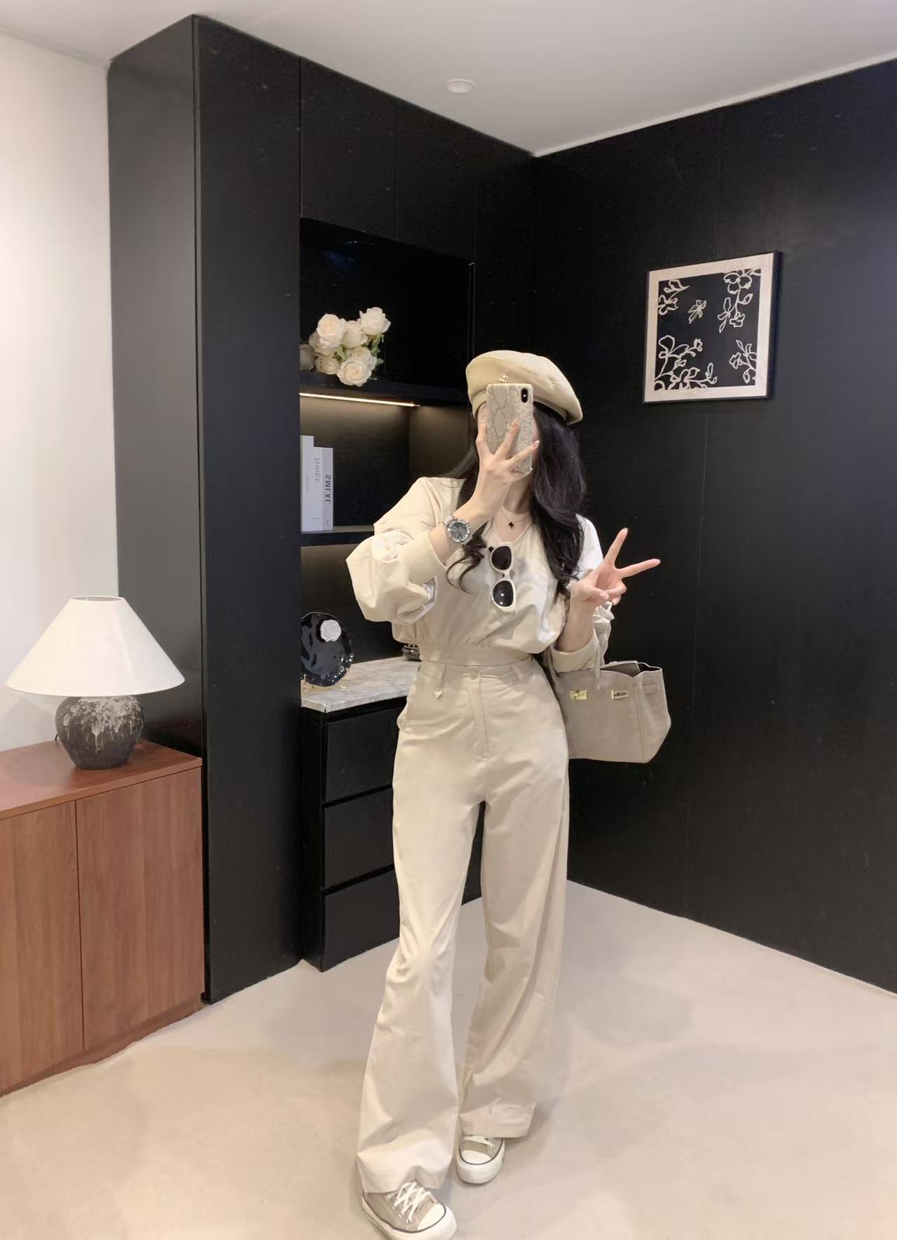 [TOP] PRADA Top + Pants Set - Beige