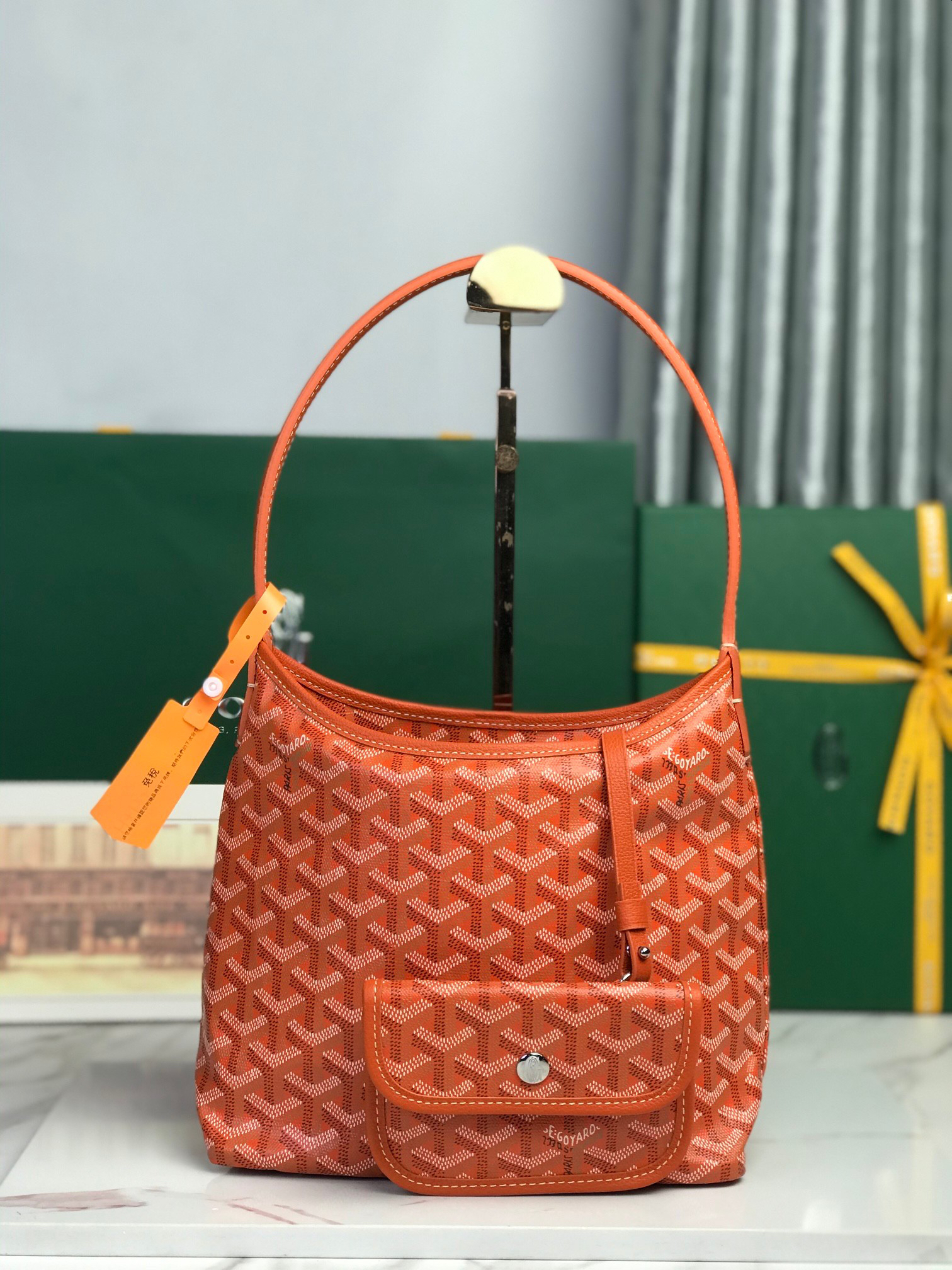 [TOP] Goyard Tote Bag 26*11*22cm  -  Orange - 711 Luxury