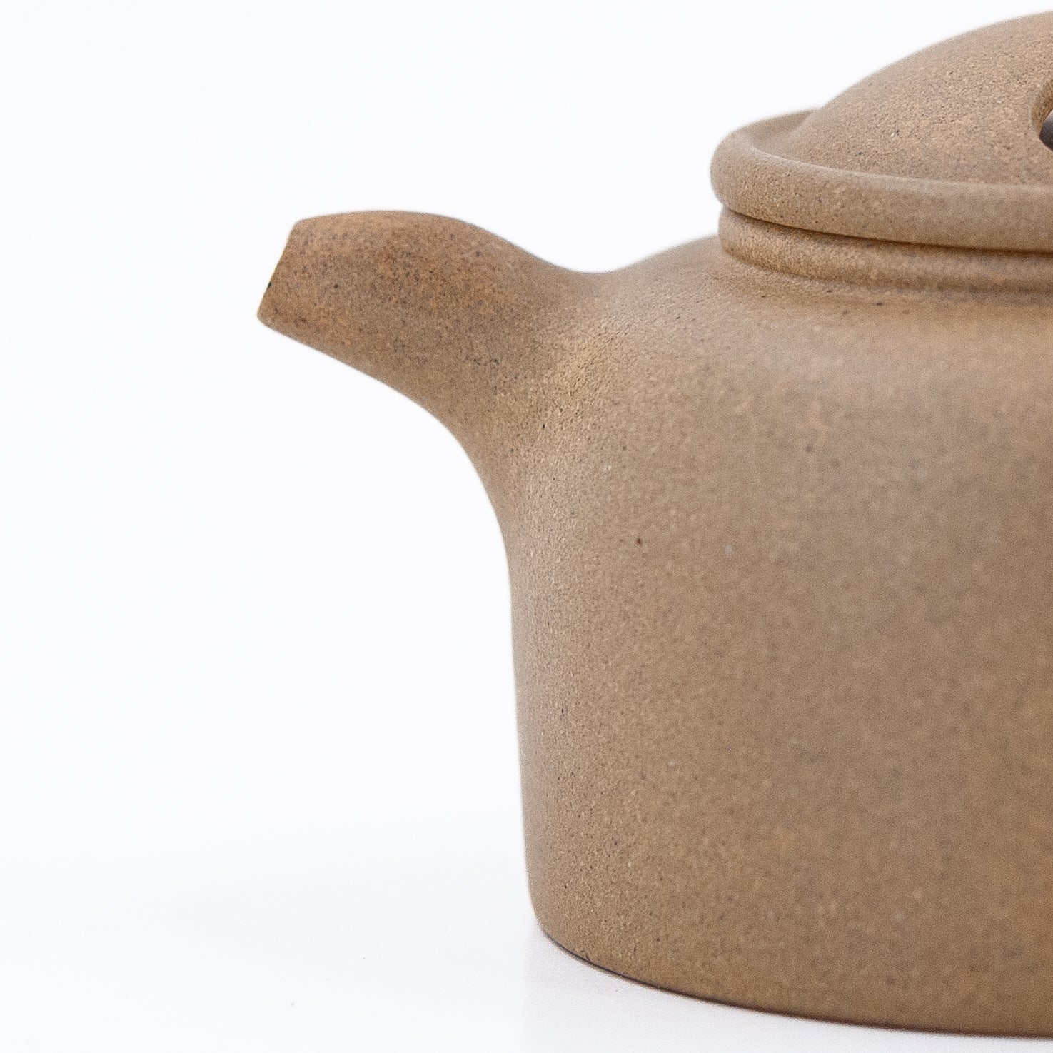 1980's Duan Ox Lid Jing Lan Shape Chinese Teapot