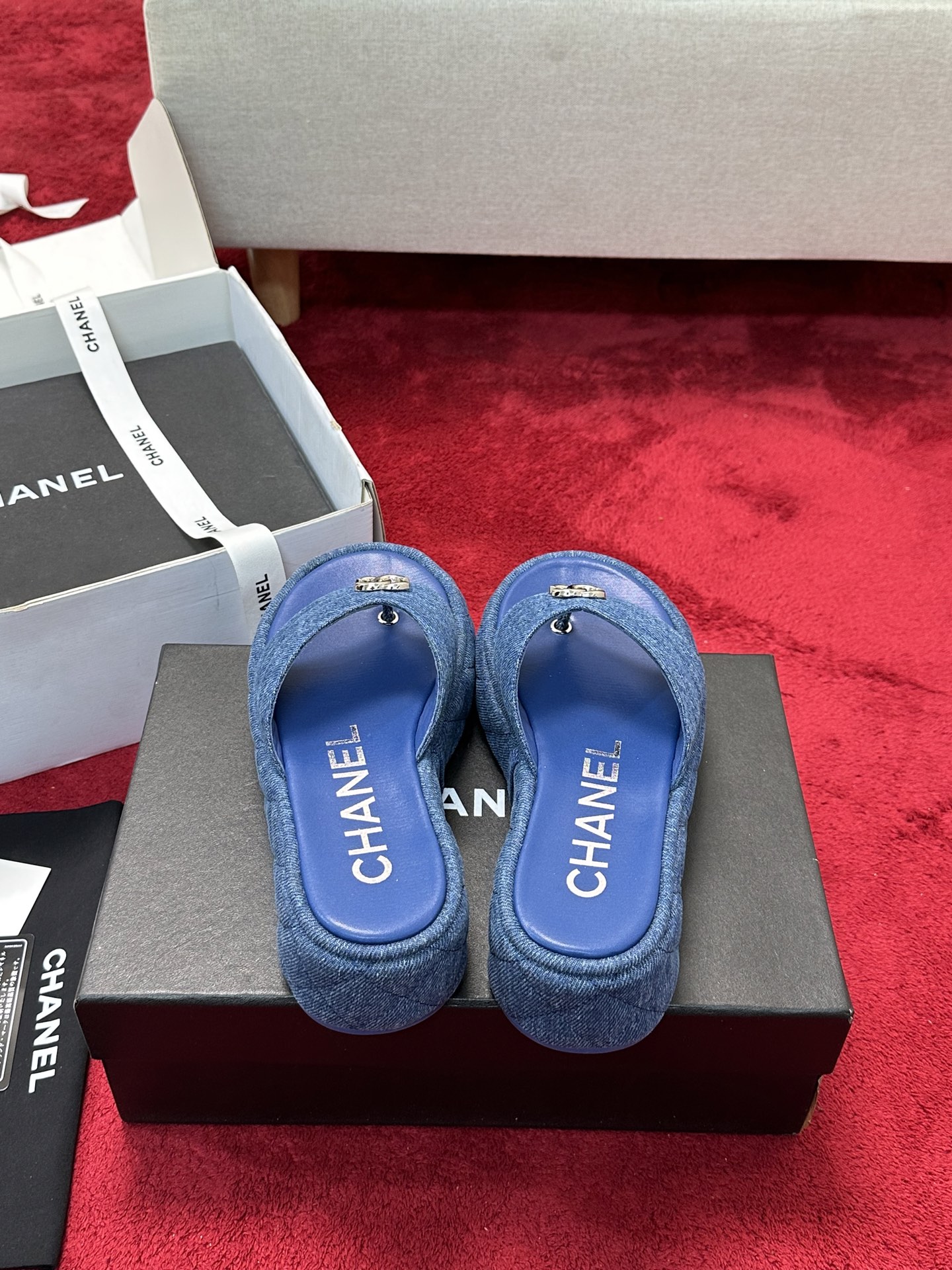 [TOP] CHANEL Sandals - Blue