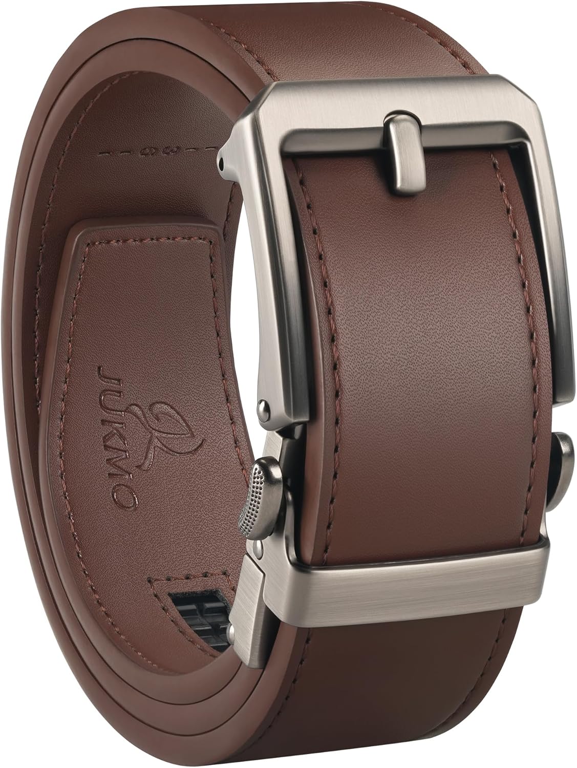 JUKMO 1.5 (38mm) Leather Ratchet Belt for Men in Gift Box