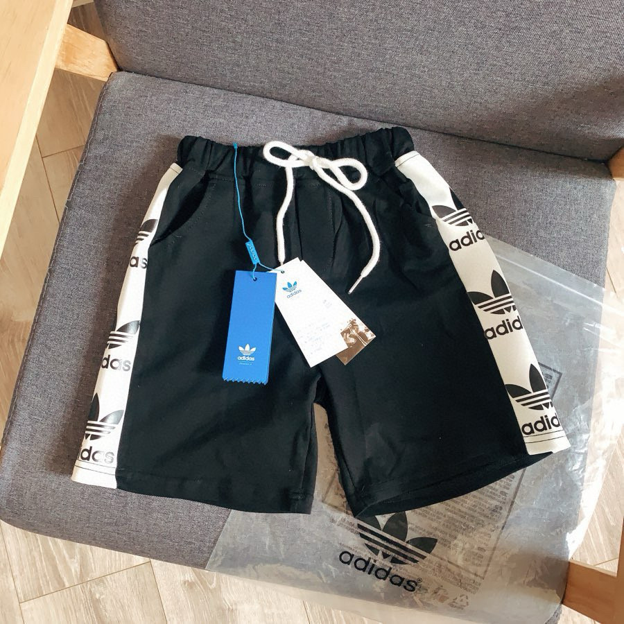 Adidas Kids Side Panel Trefoil Print Casual Sweat Shorts For Boys Girls Full Original Tags Sizes 90-150