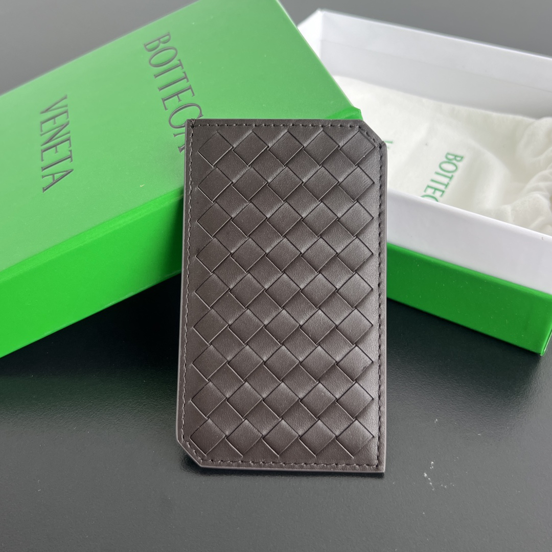 [TOP] Bottega Veneta BV Piccolo Slim Cardholder - Chocolate - 711 Luxury