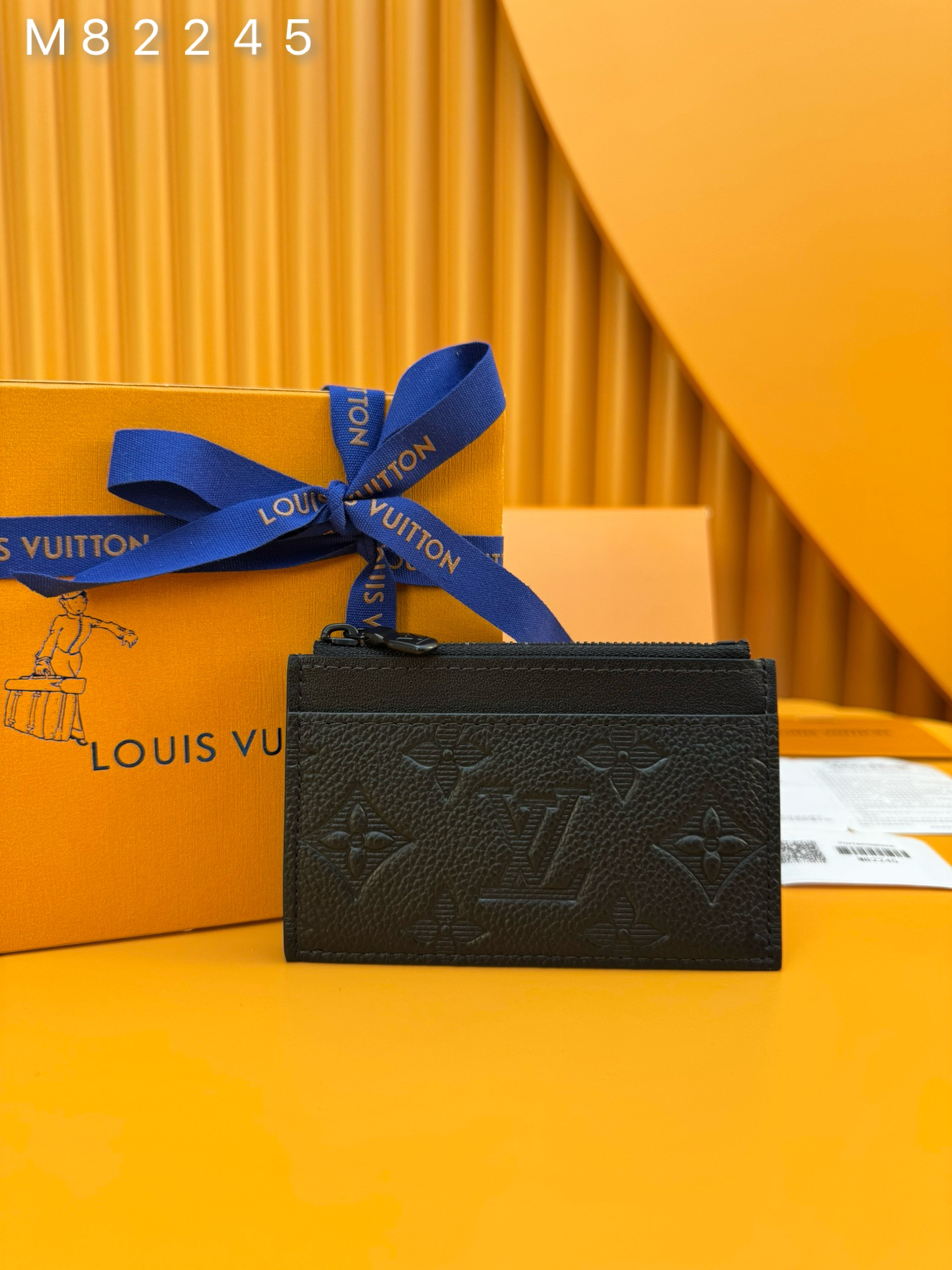 [TOP] Louis Vuitton LV Card Holder Monogram 11.3x7.5x1cm - Black - 711 Luxury
