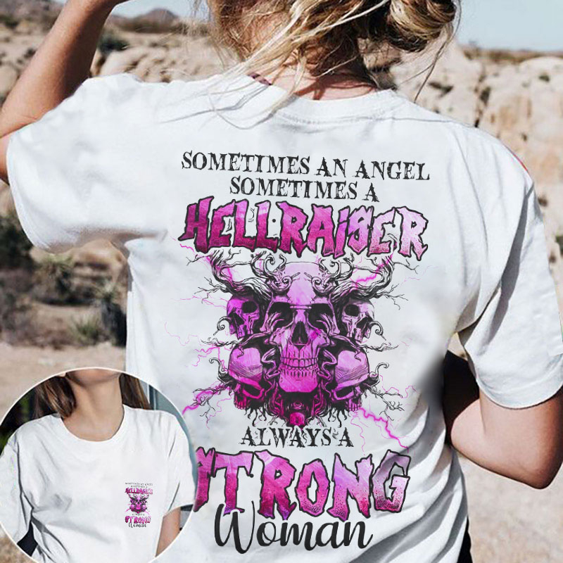 Sometimes An Angel Sometimes A Hellraiser  Print Women's T-Shirt