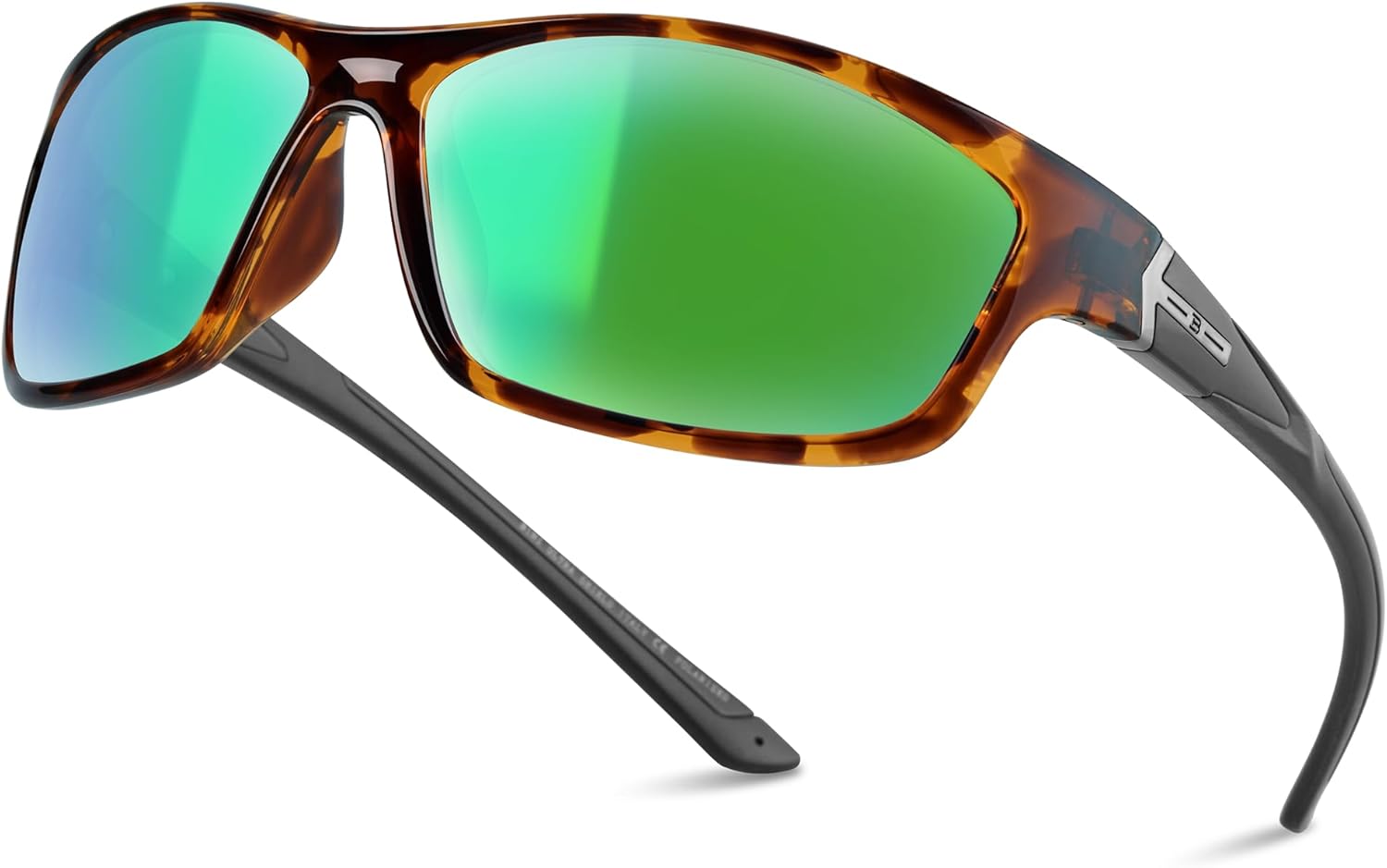 B.N.U.S Corning glass lenses polarized sunglasses for men and women UV400 Protection for Fishing Cycling Driving Italy made