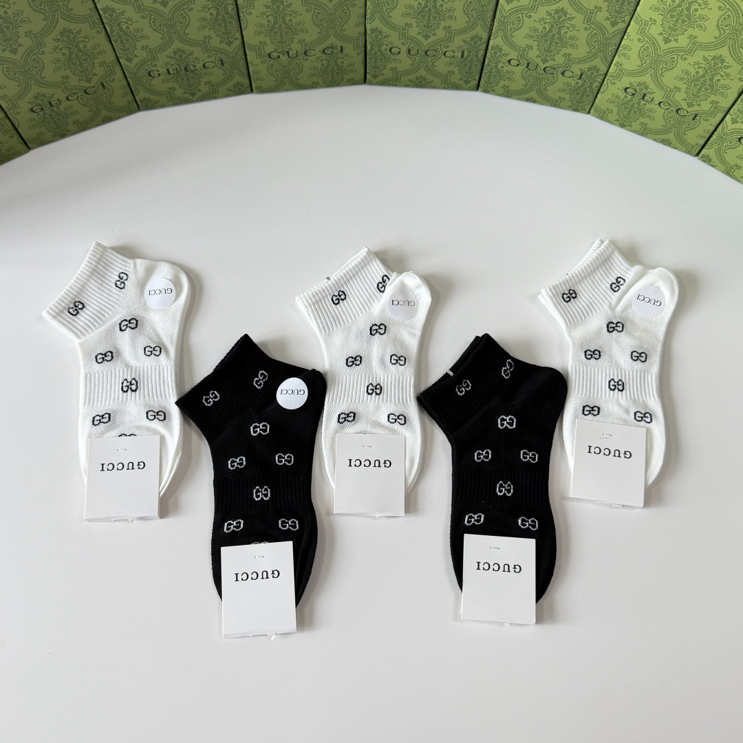 [TOP] GUCCI Socks - 5 Pieces as a Set - 711 Luxury