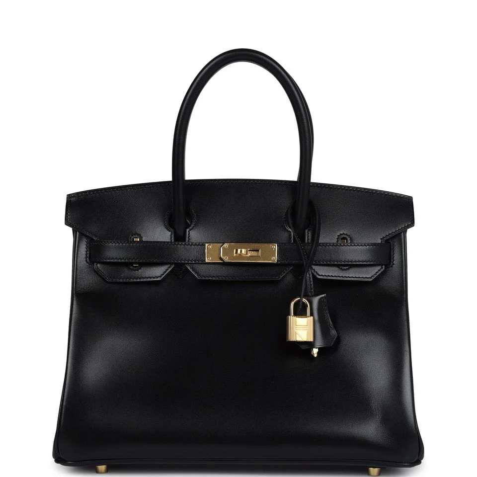 Hermes BirkinBlack Box Gold Hardware