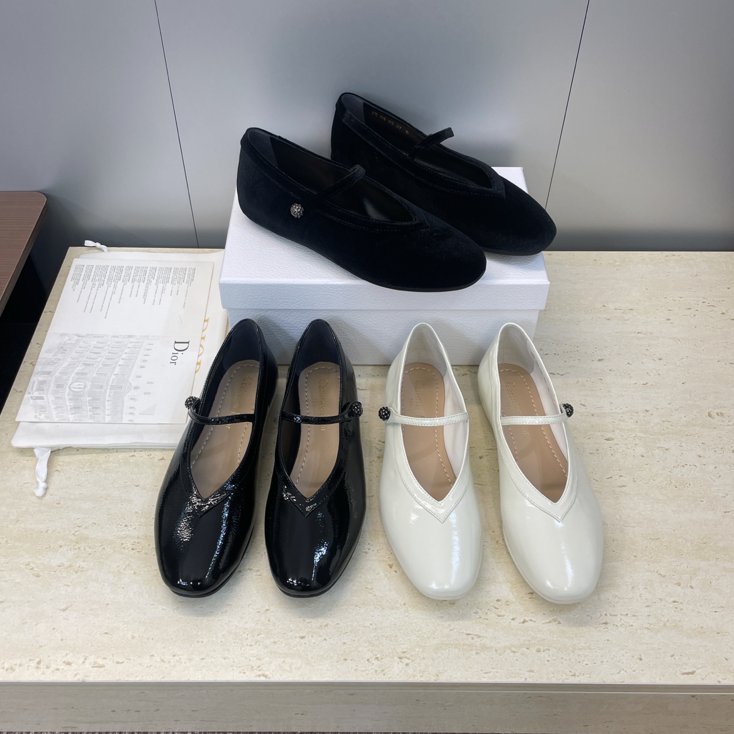 [TOP] Christian Dior D-New Ballet Flats - 3 Colors