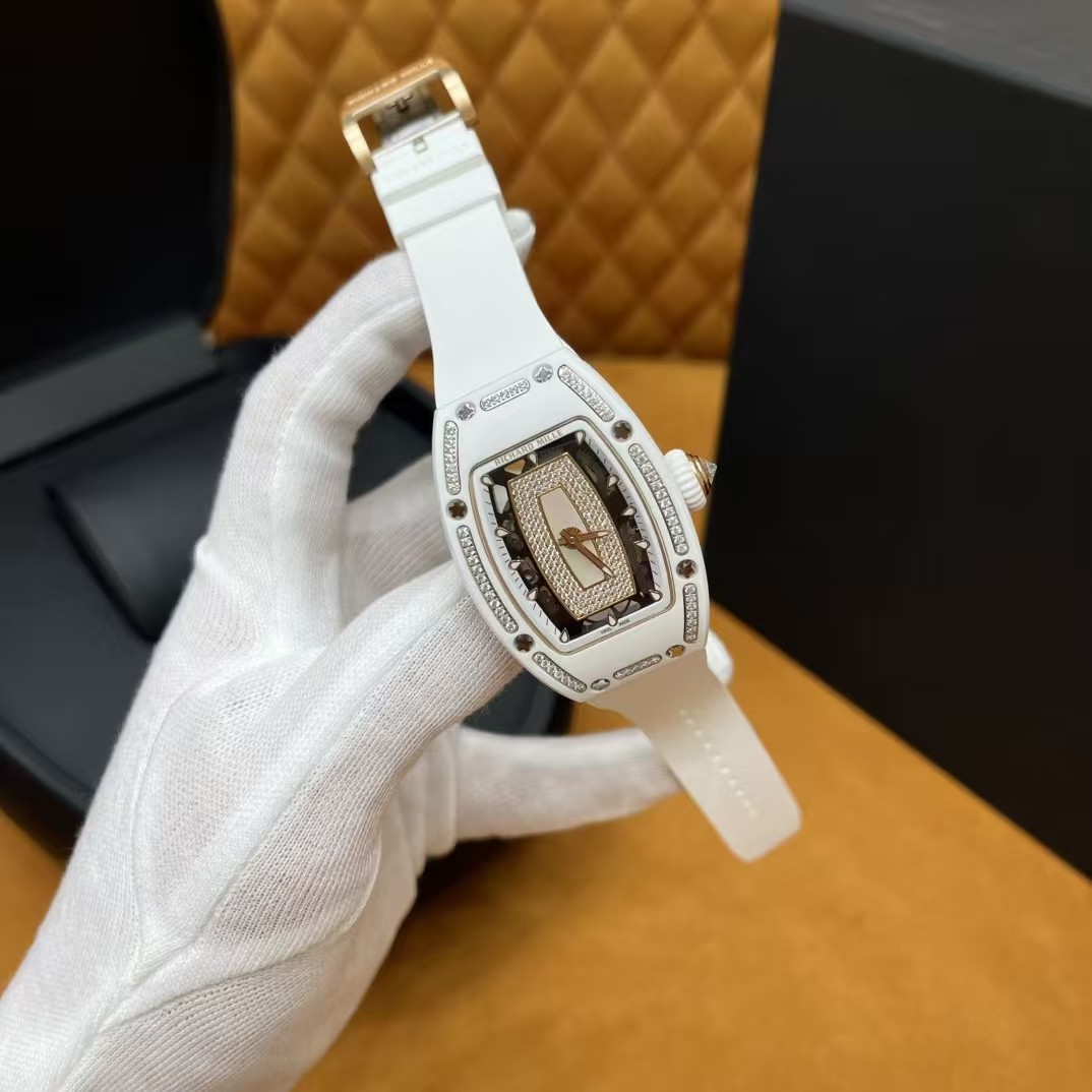 [TOP] Richard Mille RM07-01 Ceramic Dial Watch 45.66*31.4mm - White - 711 Luxury