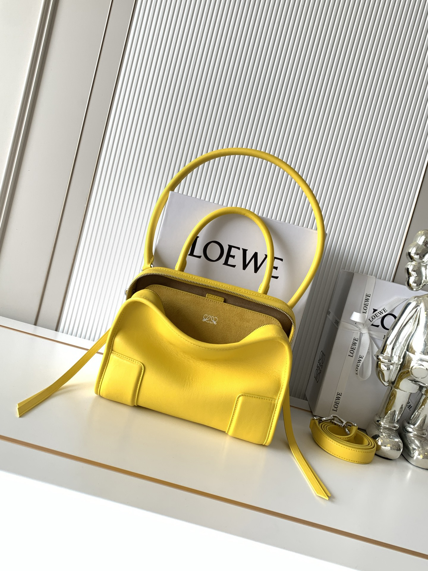 [TOP] LOEWE Amazona 180 Bag 24.5*18.5*10 CM - Yellow - 711 Luxury