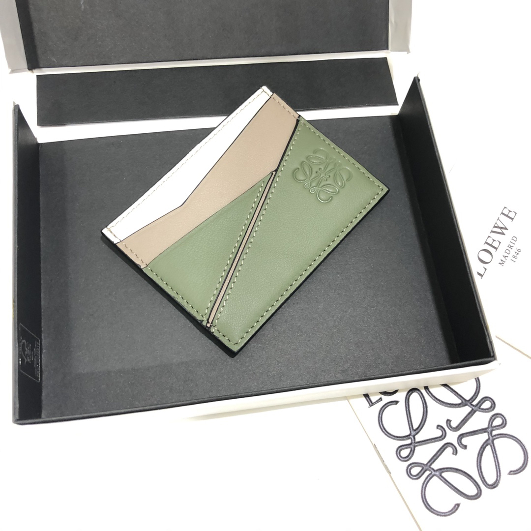 [TOP] LOEWE Card Holder 10.5*7.5cm - Green