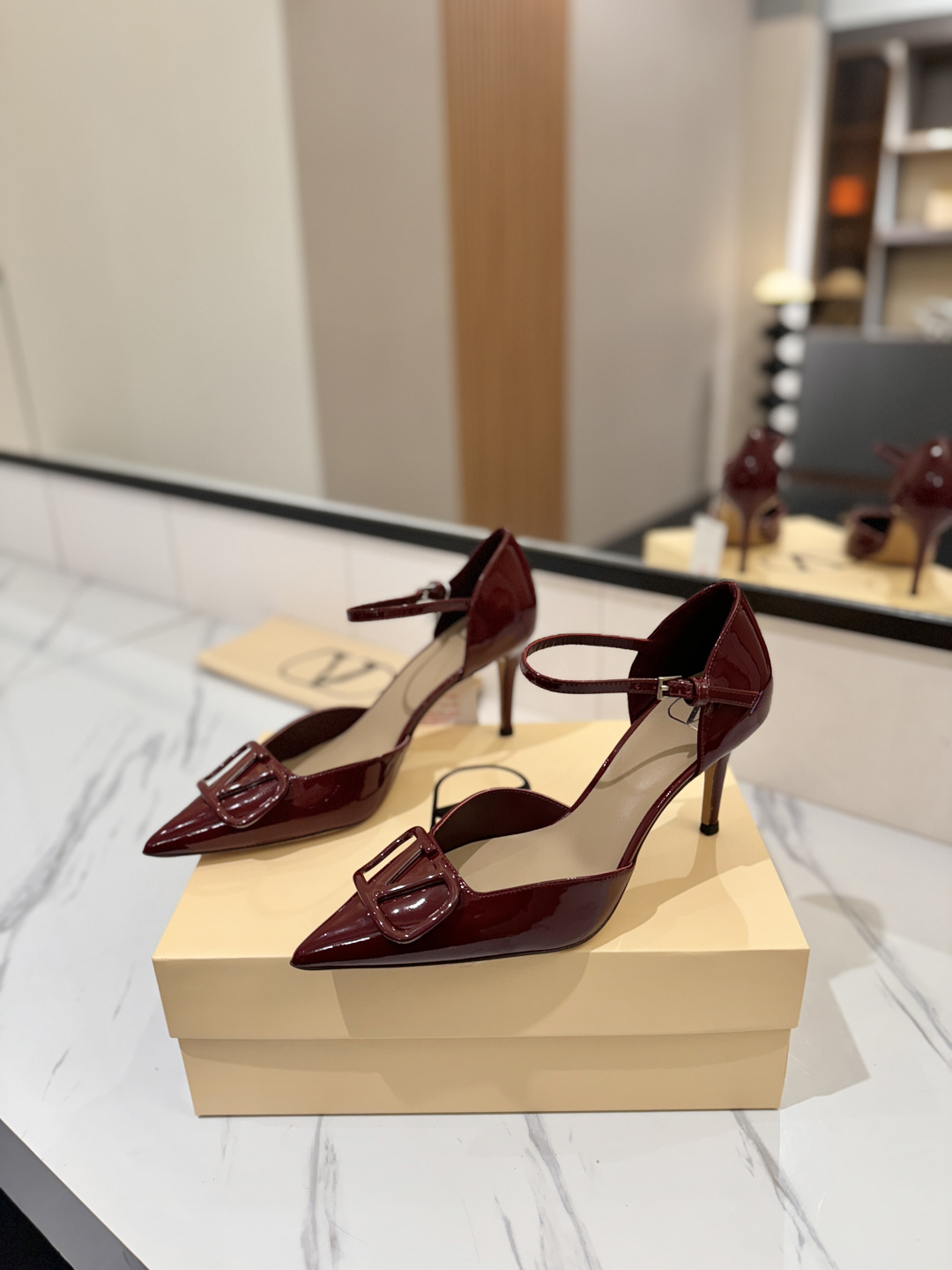 [TOP] VALENTINO Shoes - Wine red - 711 Luxury