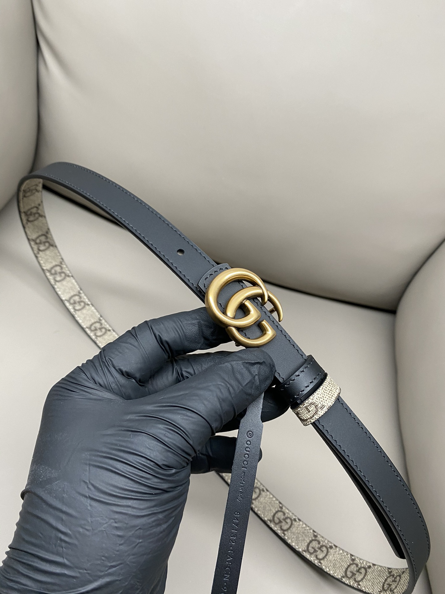 [TOP] GUCCI Belt 2 cm - Black - 711 Luxury