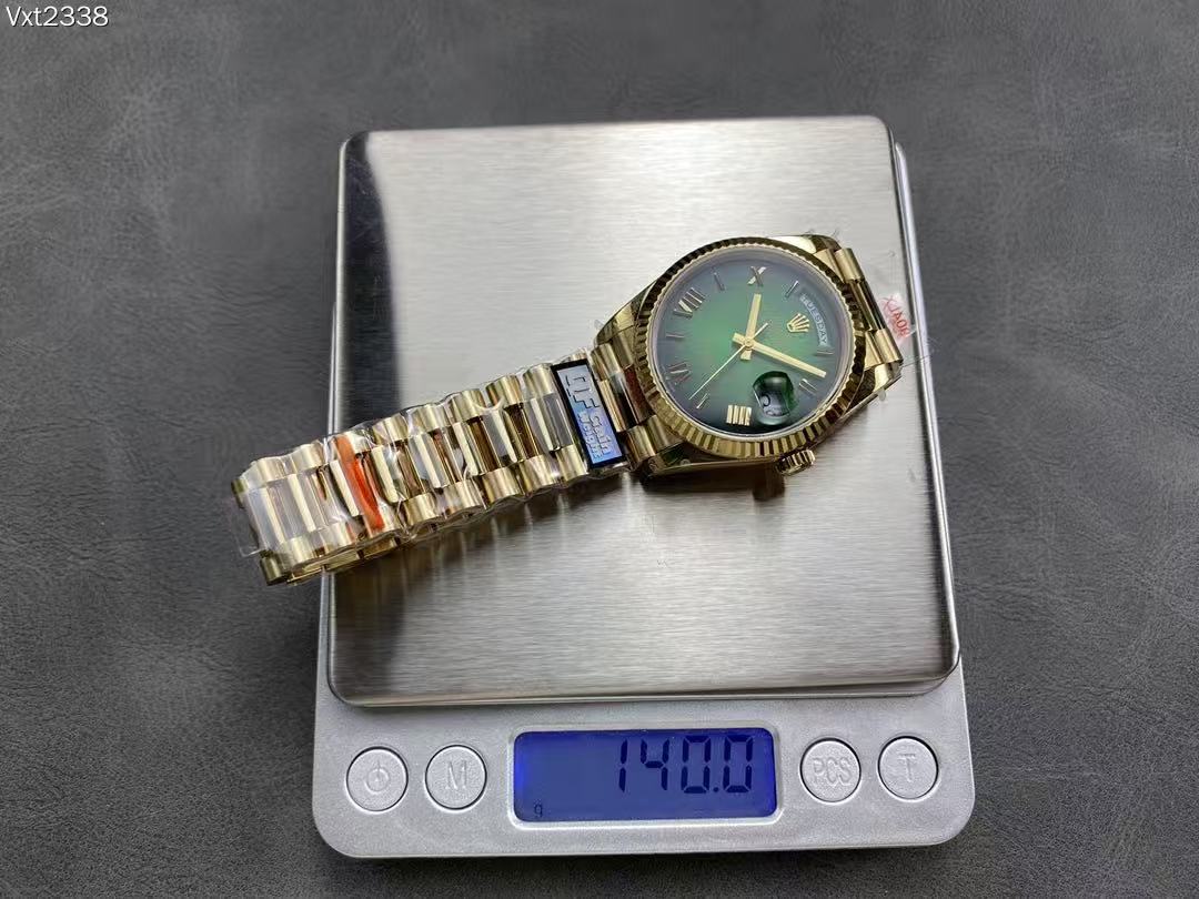 [TOP] ROLEX Watch 40mm - Green and Gold - 711 Luxury