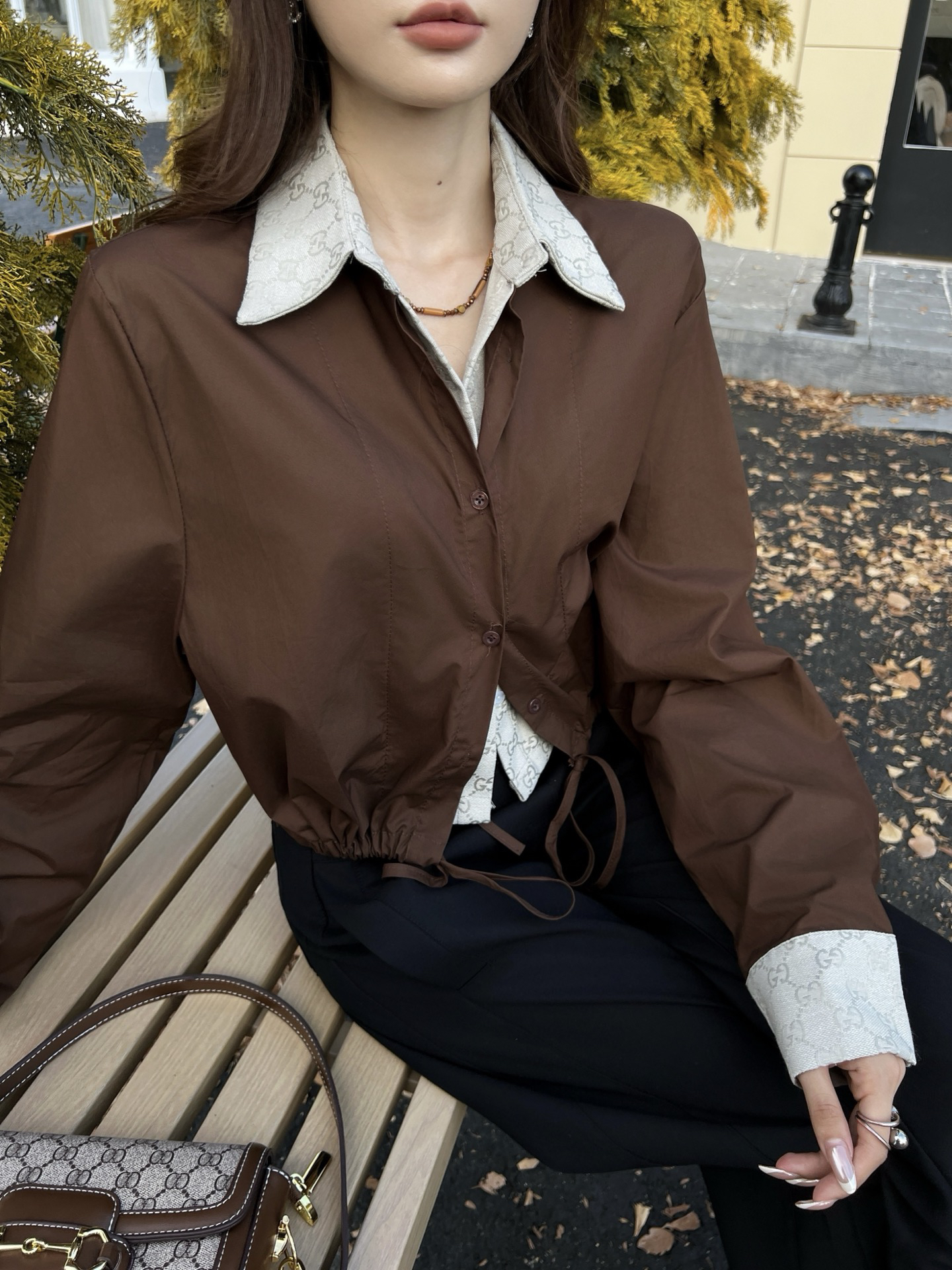 [TOP] GUCCI Shirt - Brown