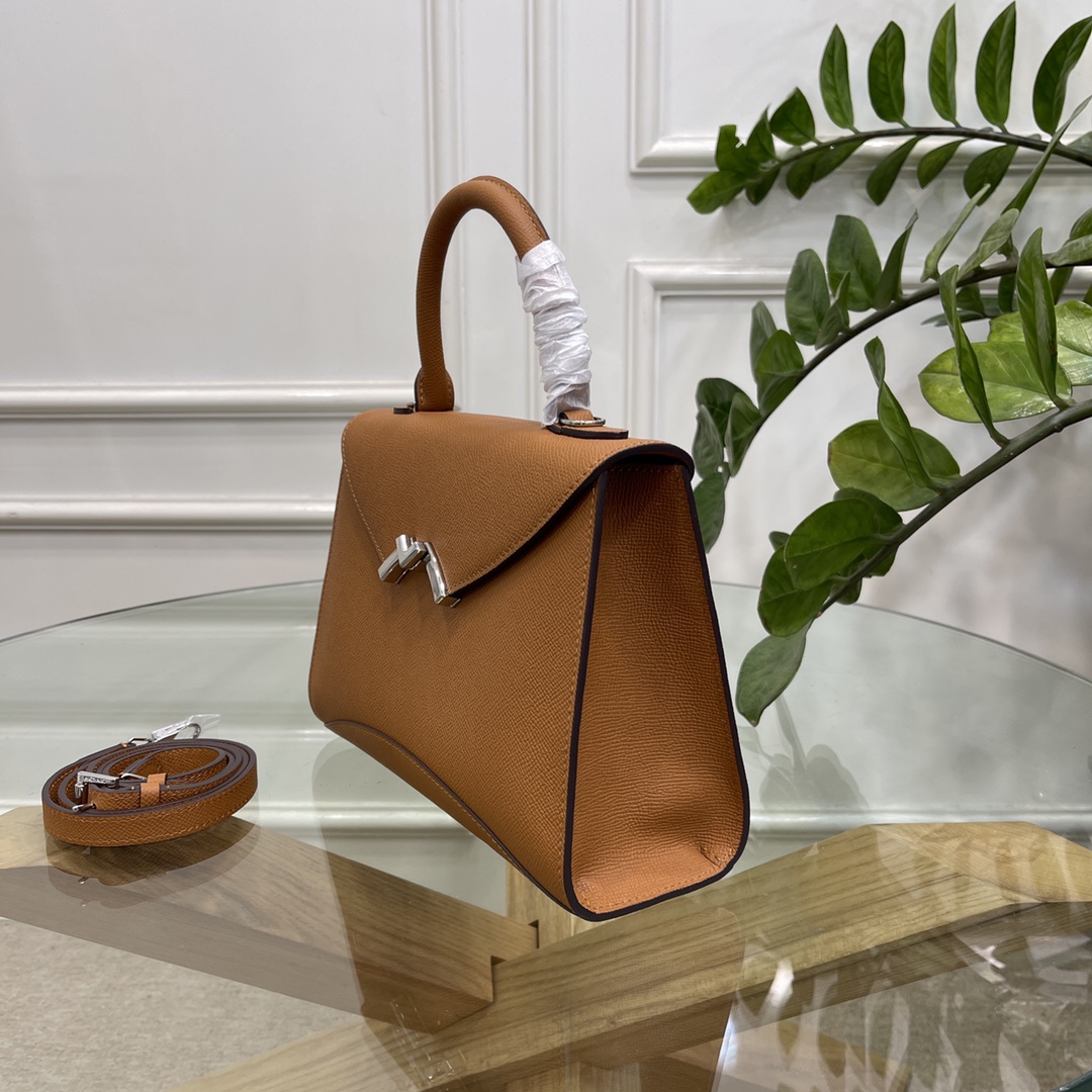 [TOP] MOYNAT Gabrielle Bag Cowhide 26x18x9cm - Brown - 711 Luxury
