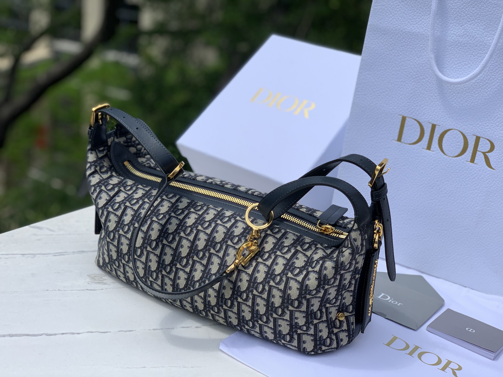 [TOP] Christian Dior D-Journey 33x16x15cm - Navy Blue - 711 Luxury