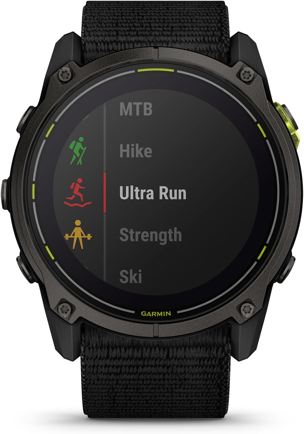 Garmin Enduro™ 3 – 51 mm, Solar, Sapphire, Ultraperformance GPS Smartwatch, Extreme Battery Life, Detailed Mapping, Built-in LED Flashlight, Carbon Gray DLC Titanium with Black UltraFit Nylon Strap