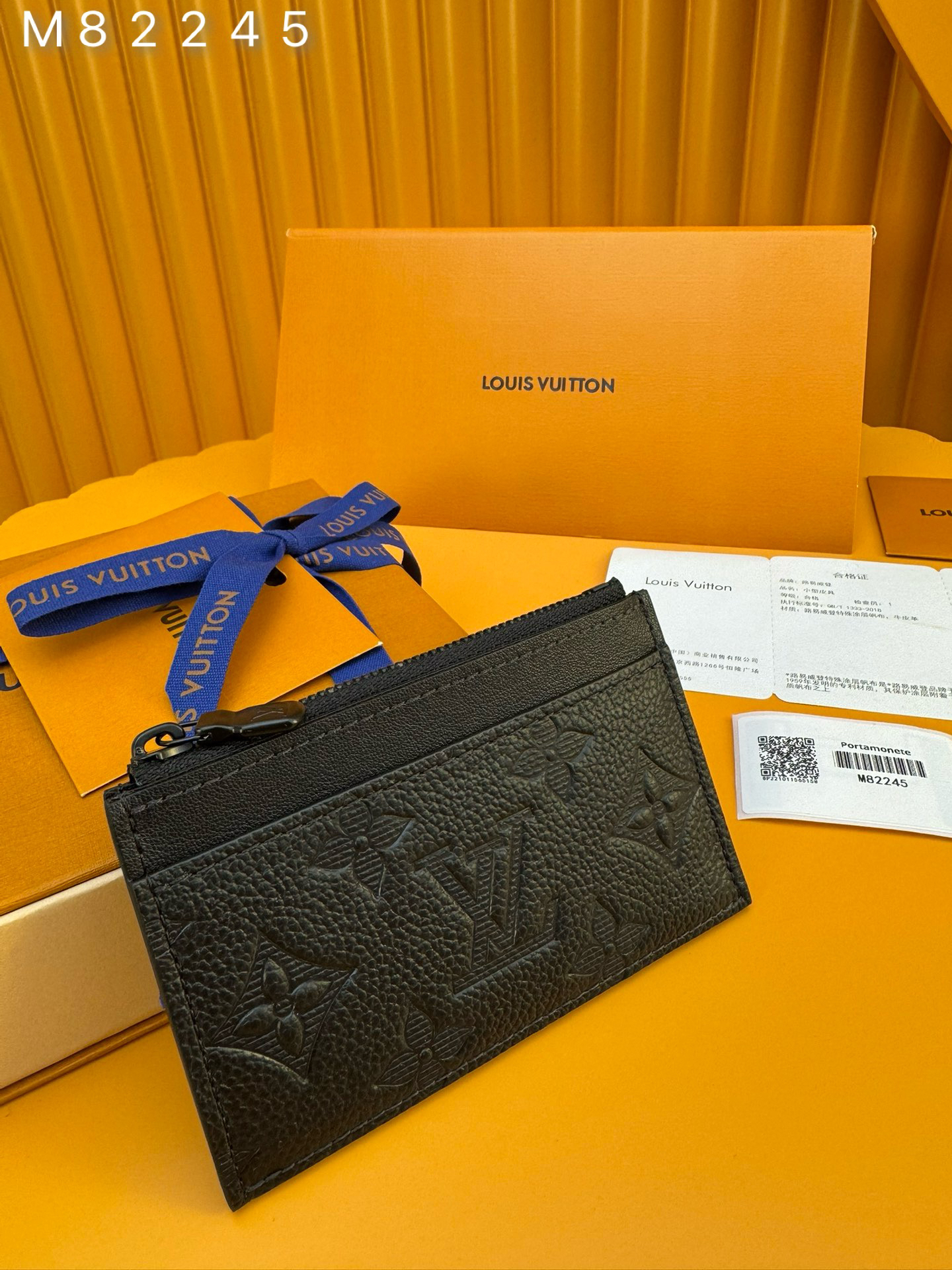 [TOP] Louis Vuitton LV Card Holder Monogram 11.3x7.5x1cm - Black - 711 Luxury
