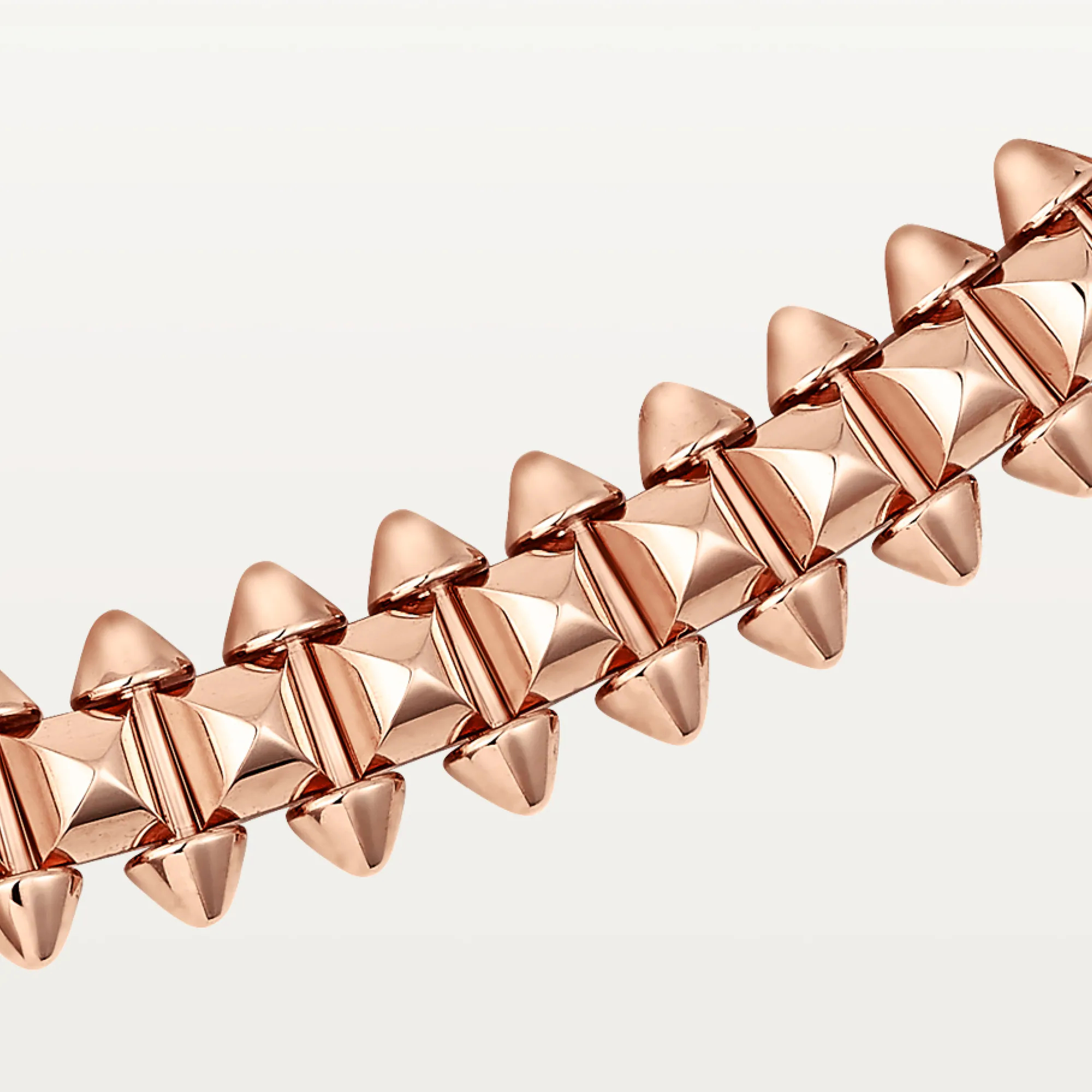 Carty Bullet Necklace, Rose Gold, No Gemstones